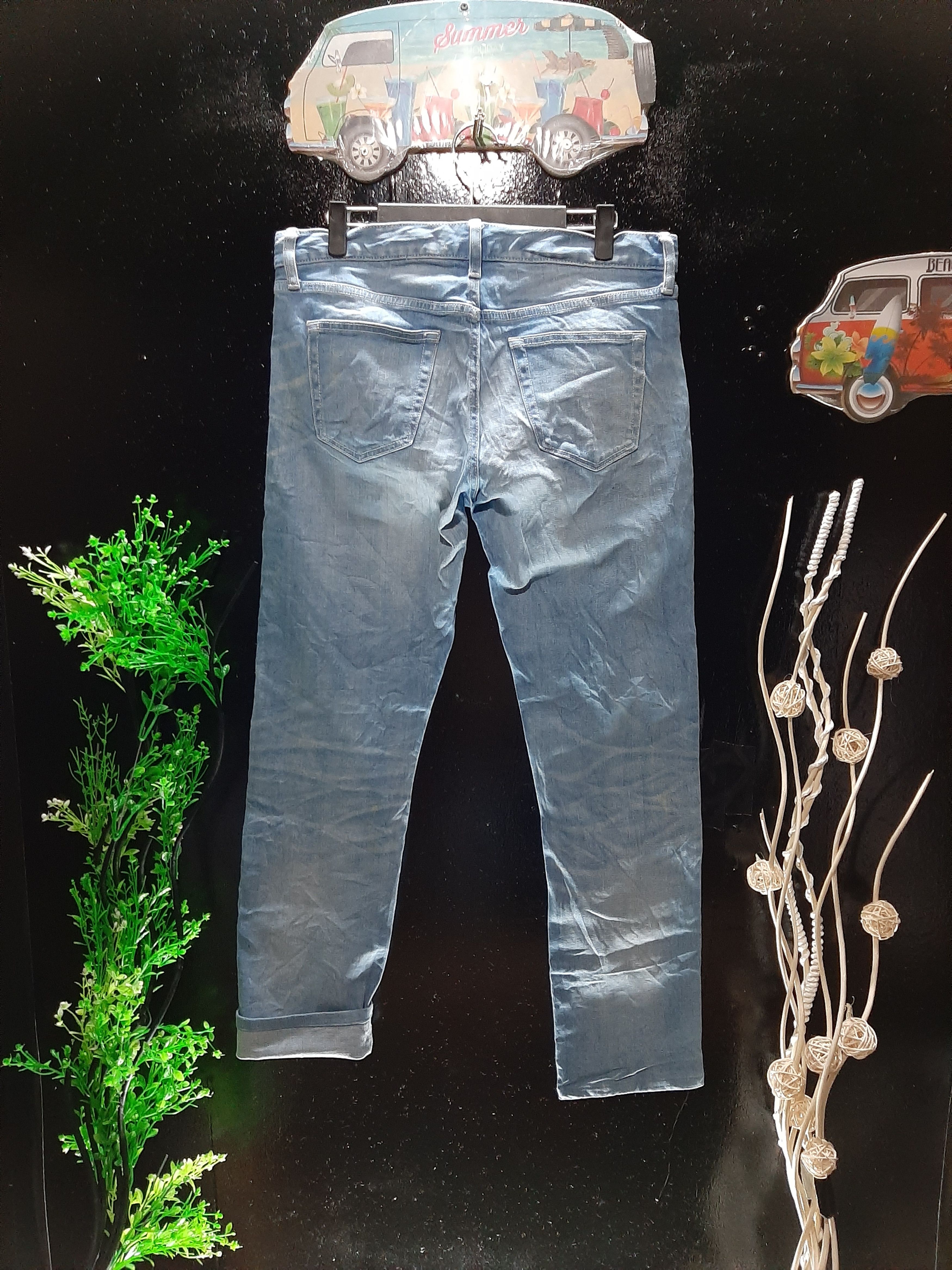 Japanese Brand × Uniqlo × Vintage UNIQLO SLIM FIT SELVEDGE DENIM JAPANESE FABRIC BY KAIHARA Size US 34 / EU 50 - 5 Thumbnail