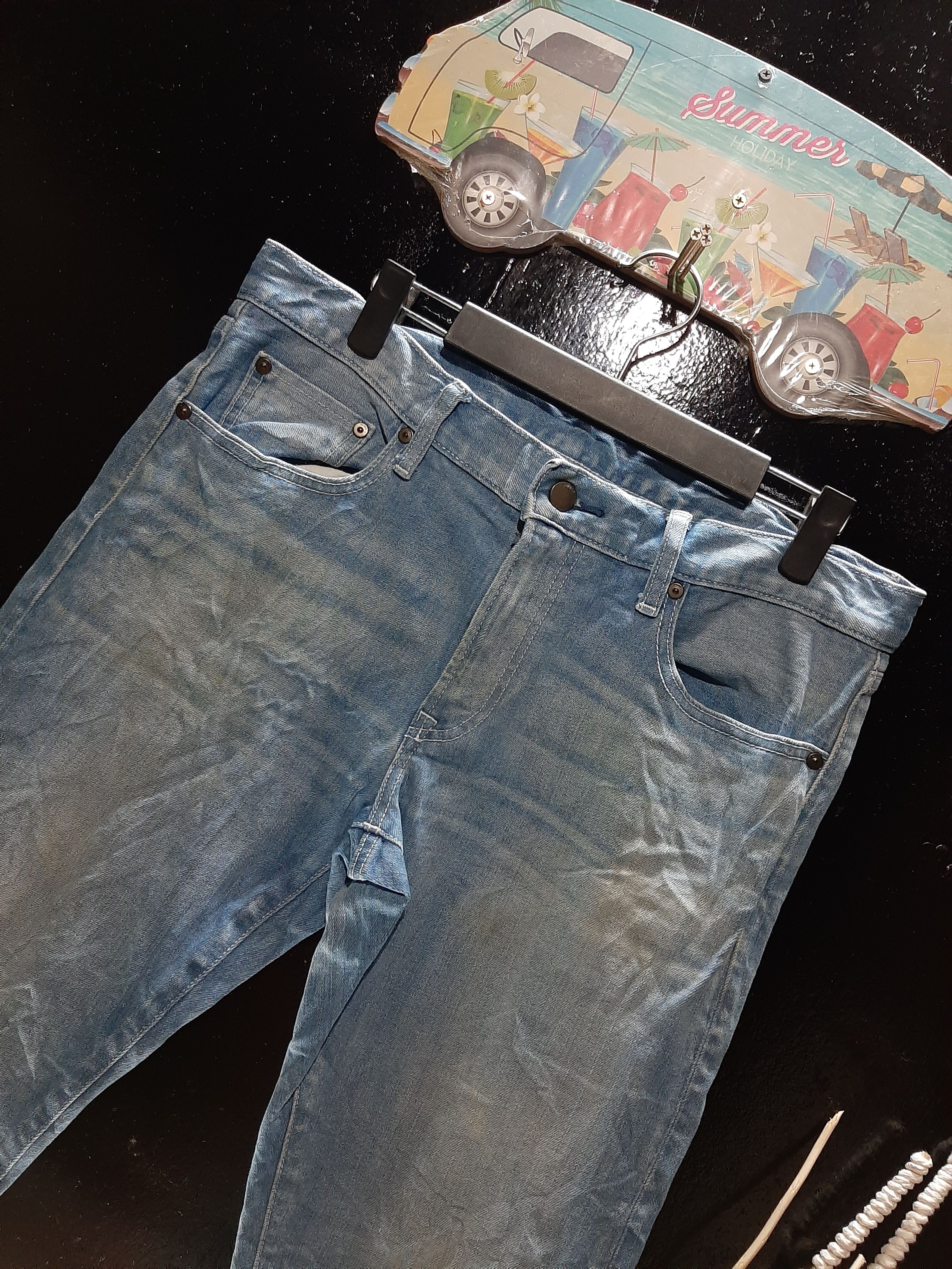 Japanese Brand × Uniqlo × Vintage UNIQLO SLIM FIT SELVEDGE DENIM JAPANESE FABRIC BY KAIHARA Size US 34 / EU 50 - 2 Thumbnail