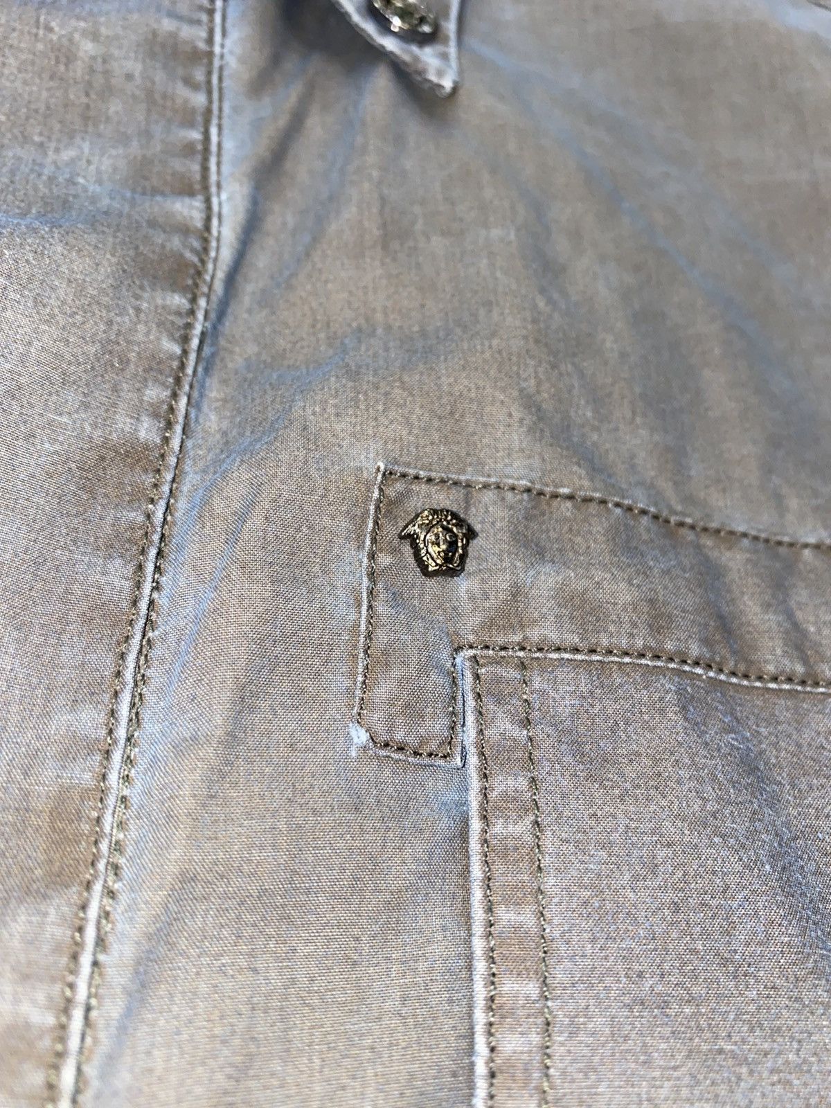 Versace Versace Technical Multipocket Transfuse Green Shirt Size US L / EU 52-54 / 3 - 15 Thumbnail