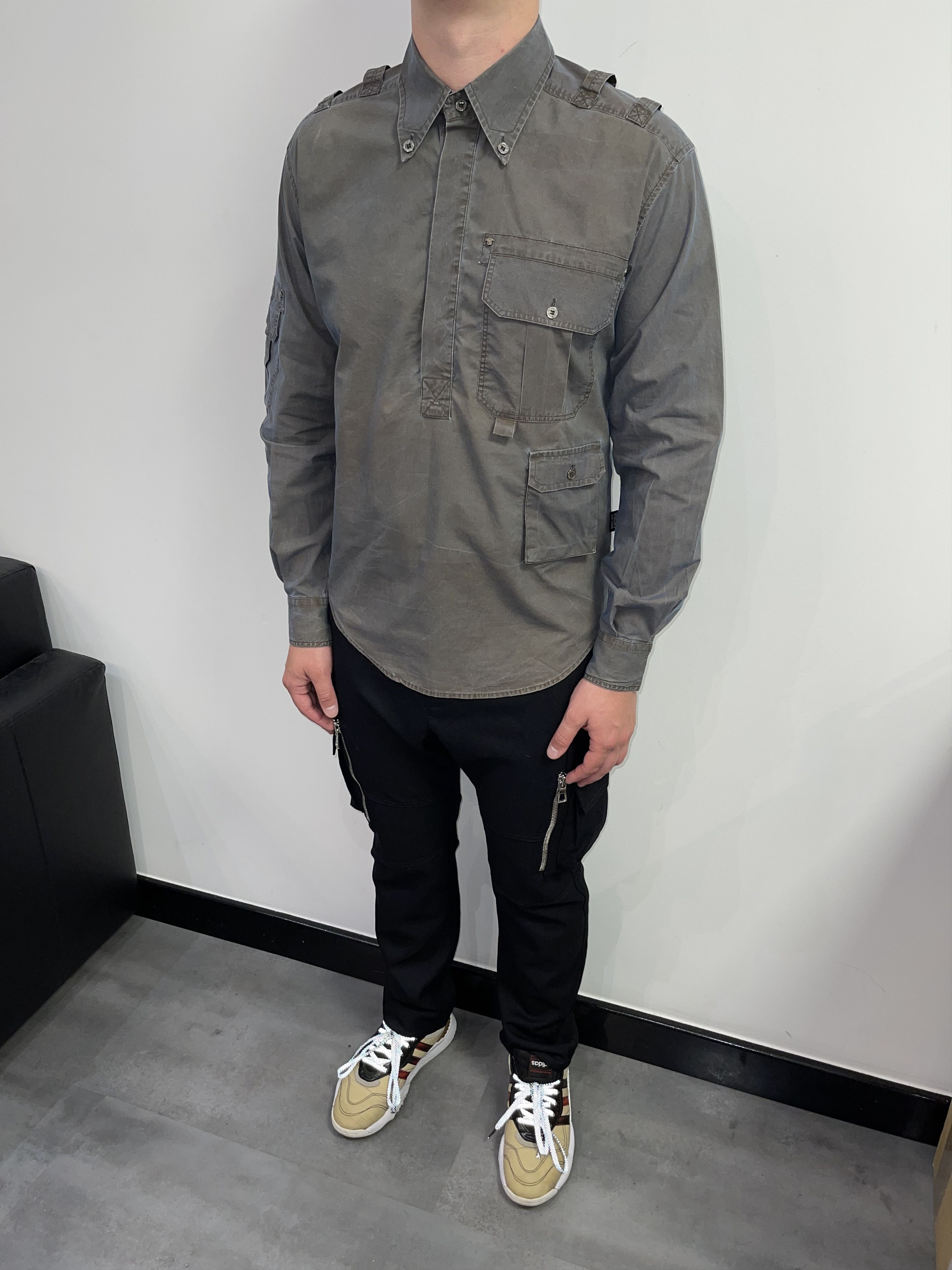 Versace Versace Technical Multipocket Transfuse Green Shirt Size US L / EU 52-54 / 3 - 1 Thumbnail