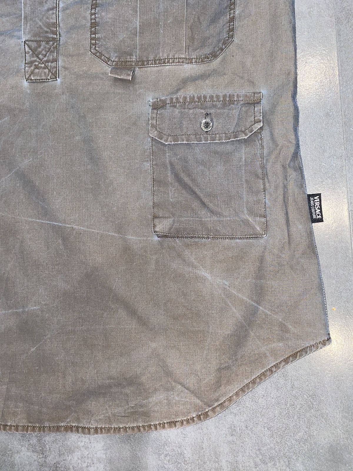 Versace Versace Technical Multipocket Transfuse Green Shirt Size US L / EU 52-54 / 3 - 13 Thumbnail