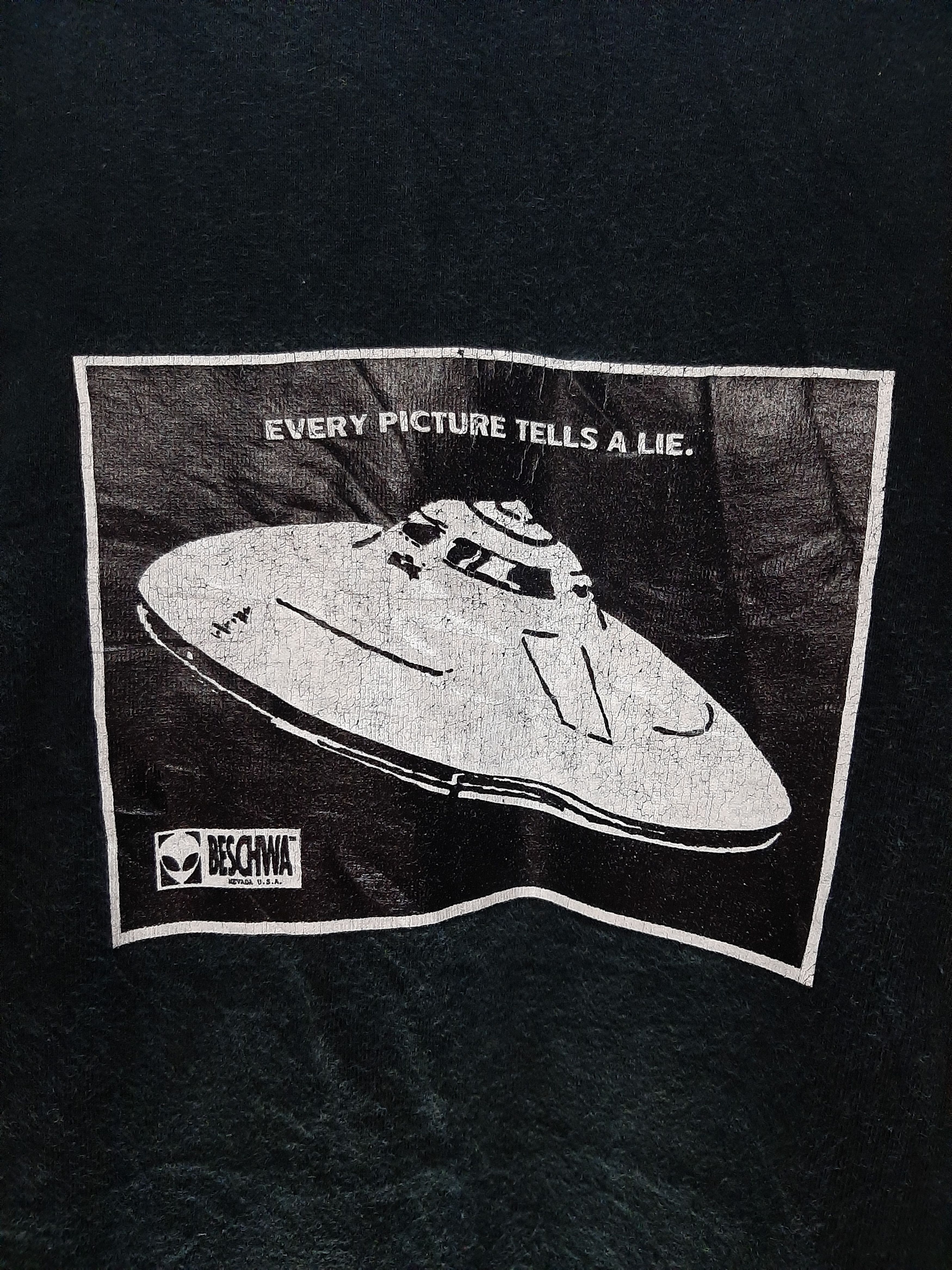 Vintage VINTAGE 90s BESCHWA ALIEN SKATEBOARDS TEE Size US L / EU 52-54 / 3 - 2 Thumbnail