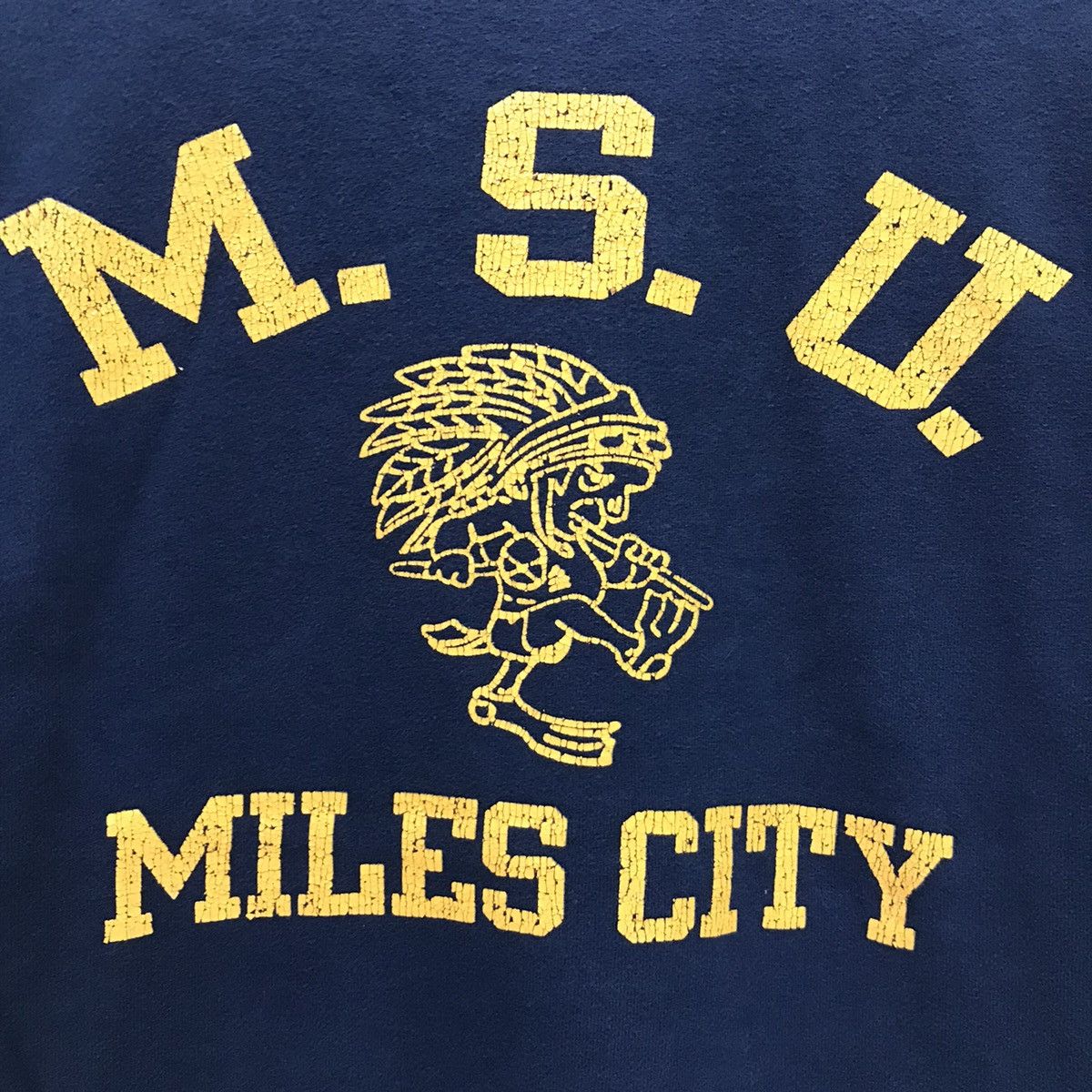 Champion Vintage Champion Sweatshirt Spellout M.S.U. Miles City Size US S / EU 44-46 / 1 - 4 Thumbnail