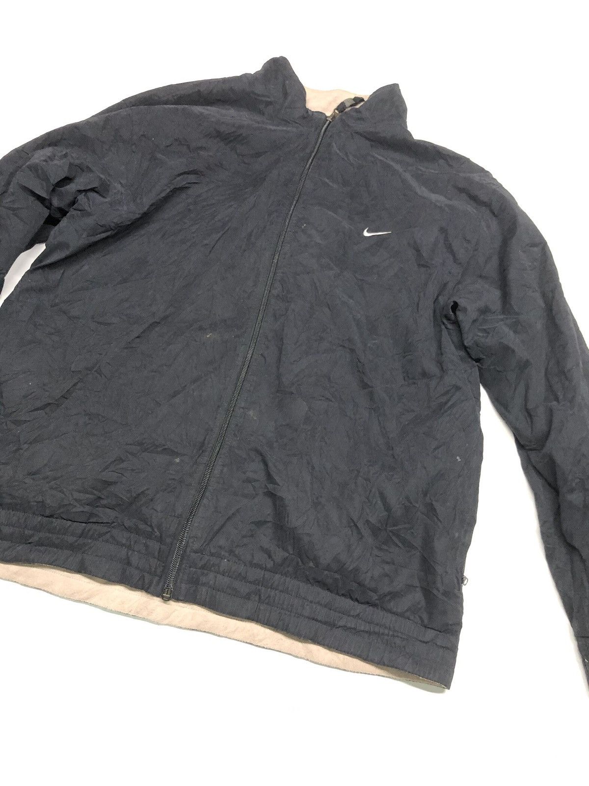 Nike × Vintage VINTAGE NIKE GOLF THERMA FIT REVERSIBLE FLEECE/NYLON JACKET Size US L / EU 52-54 / 3 - 4 Thumbnail