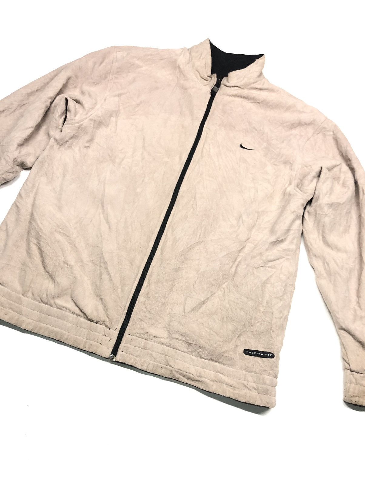 Nike × Vintage VINTAGE NIKE GOLF THERMA FIT REVERSIBLE FLEECE/NYLON JACKET Size US L / EU 52-54 / 3 - 3 Thumbnail