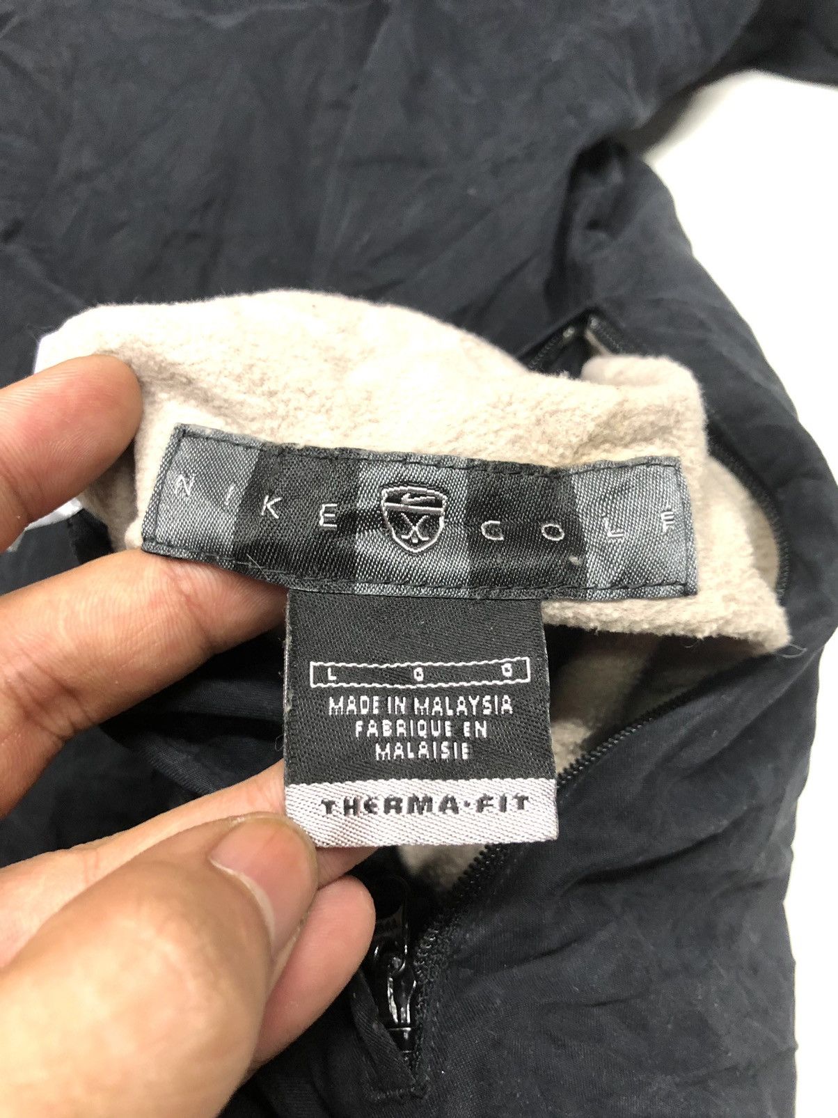Nike × Vintage VINTAGE NIKE GOLF THERMA FIT REVERSIBLE FLEECE/NYLON JACKET Size US L / EU 52-54 / 3 - 14 Thumbnail