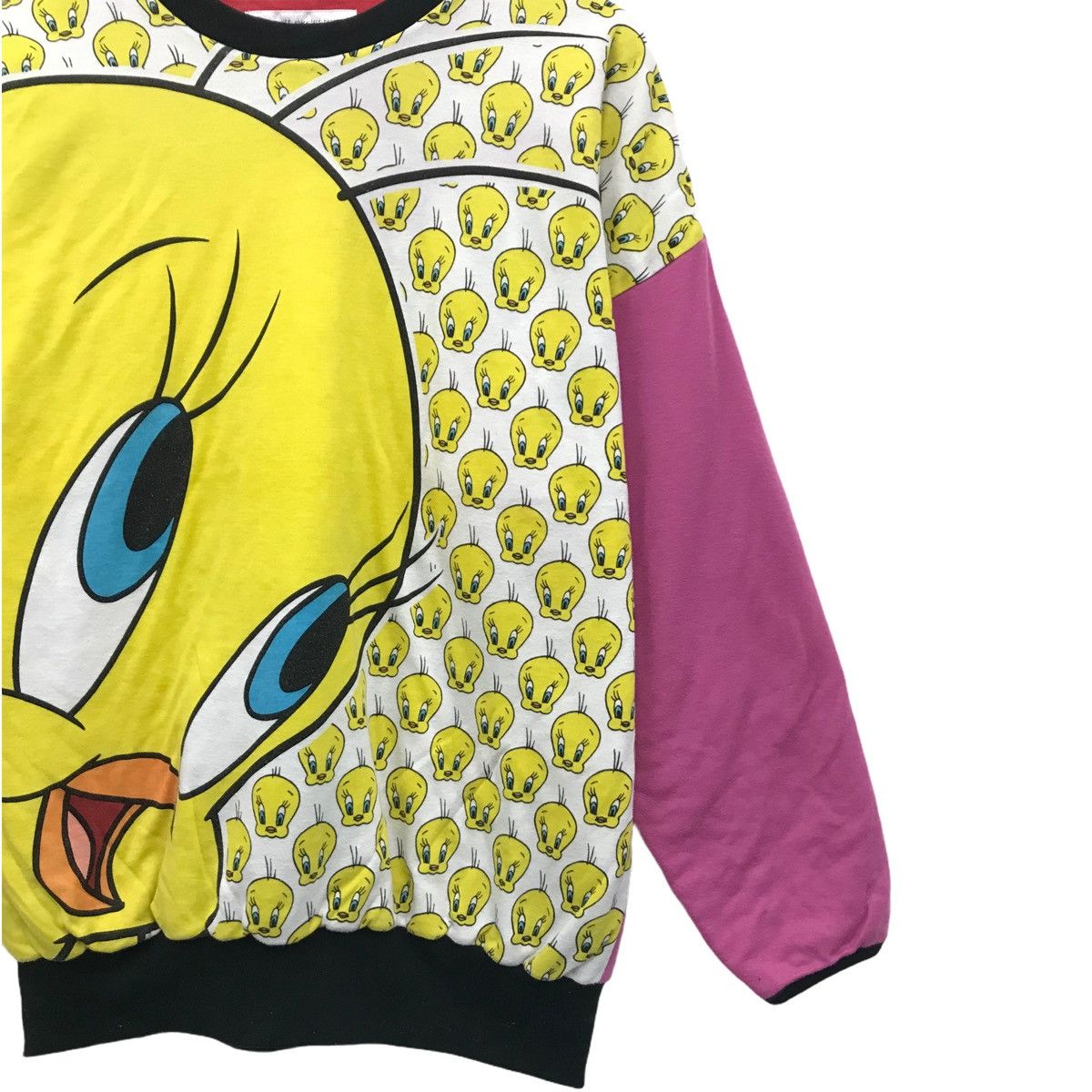 Cartoon Network × Vintage × Warner Bros Vintage Tweety Looney Tunes Cartoon Sweatshirt Full Print Size US L / EU 52-54 / 3 - 4 Thumbnail