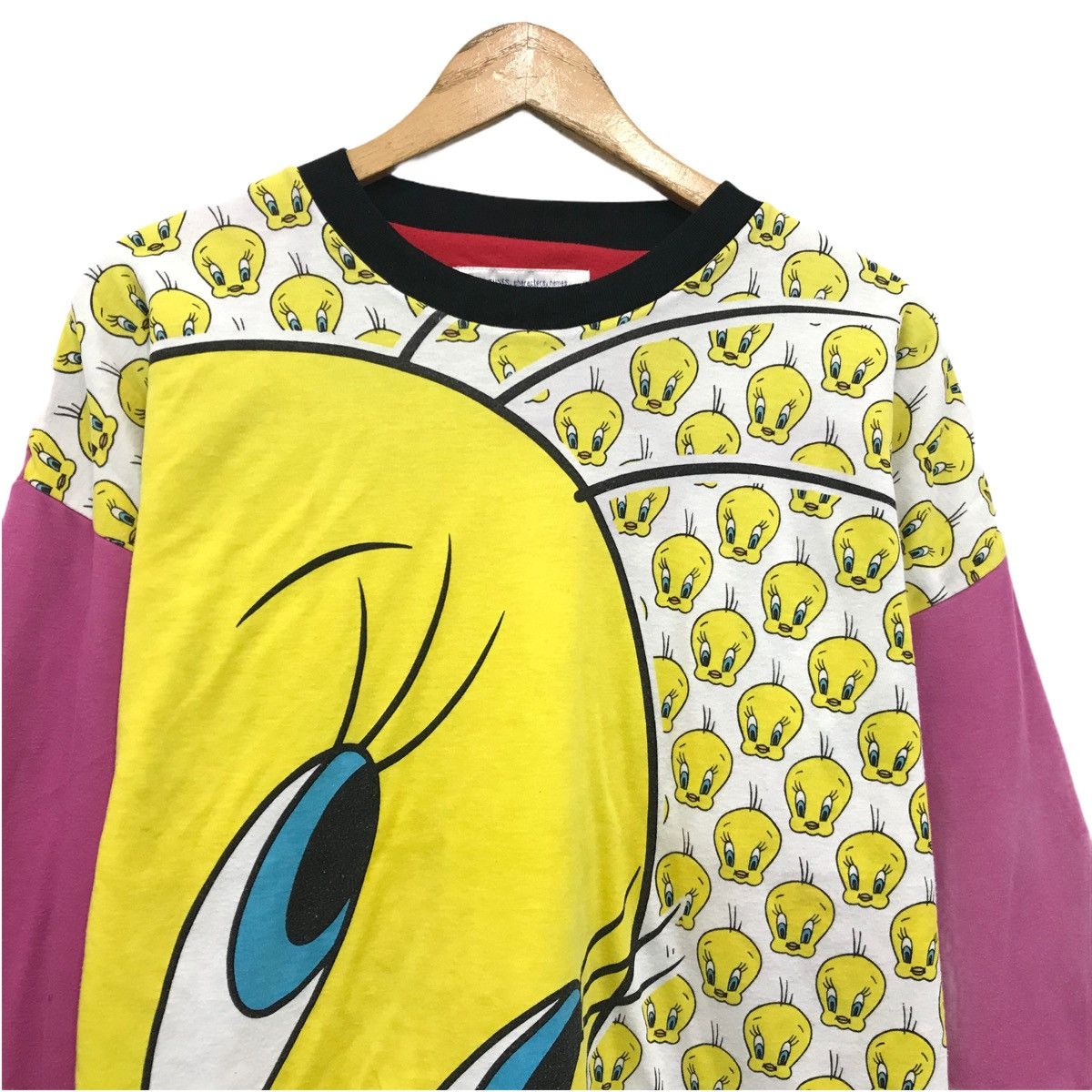 Cartoon Network × Vintage × Warner Bros Vintage Tweety Looney Tunes Cartoon Sweatshirt Full Print Size US L / EU 52-54 / 3 - 2 Thumbnail