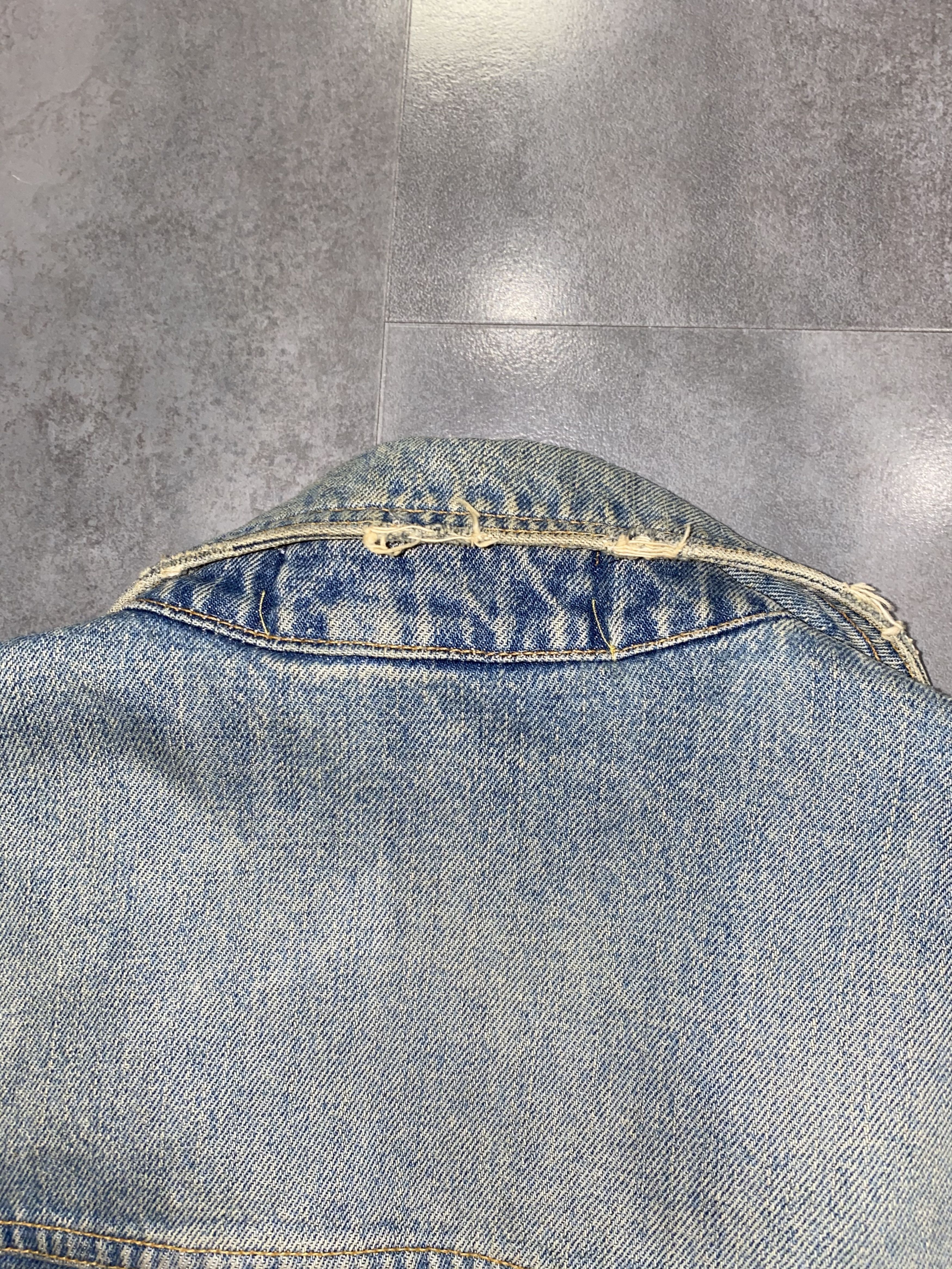 Dolce & Gabbana Dolce & Gabbana Distressed Viscacha Fur Denim Jacket Size US L / EU 52-54 / 3 - 14 Thumbnail
