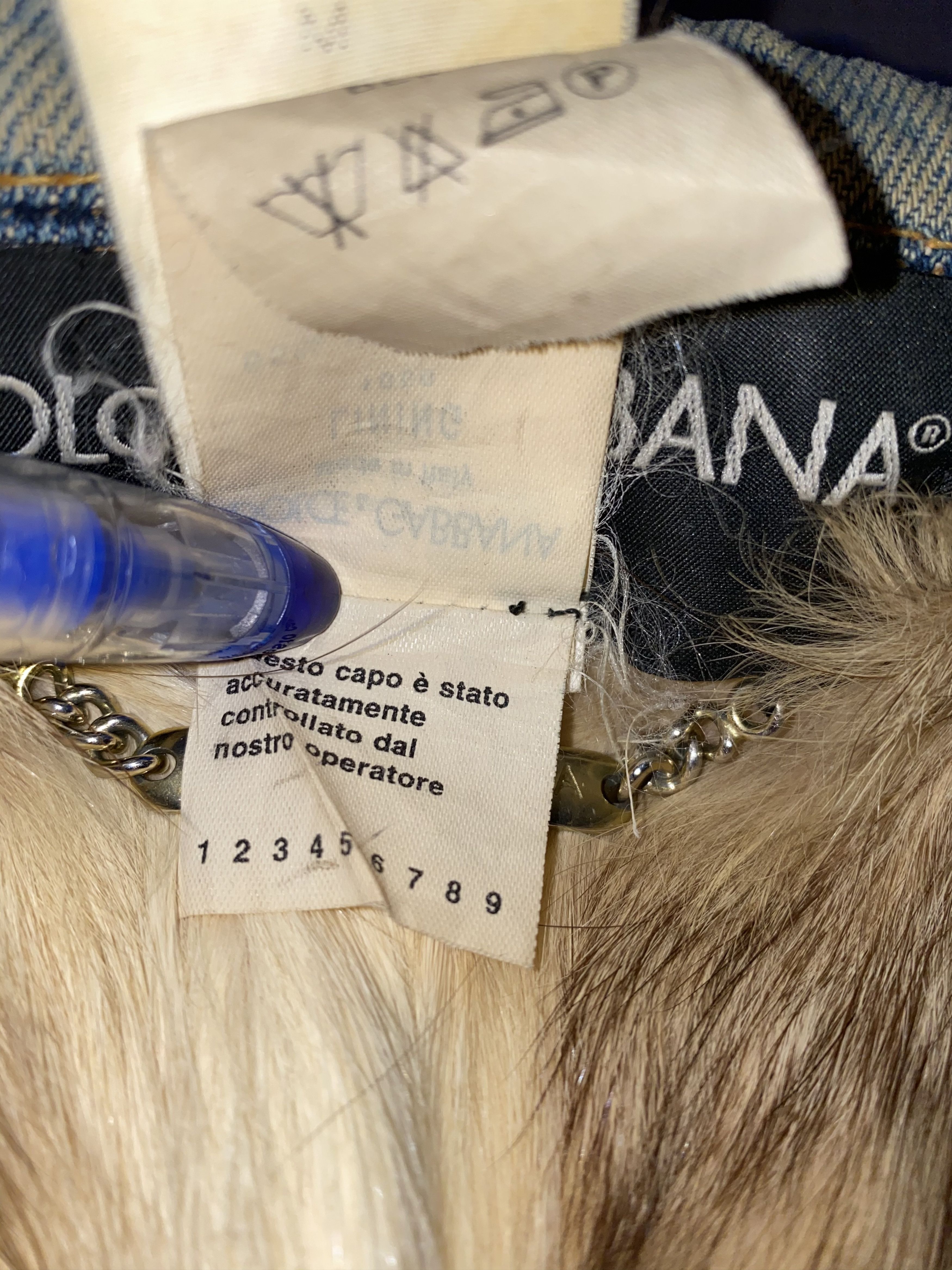 Dolce & Gabbana Dolce & Gabbana Distressed Viscacha Fur Denim Jacket Size US L / EU 52-54 / 3 - 21 Thumbnail