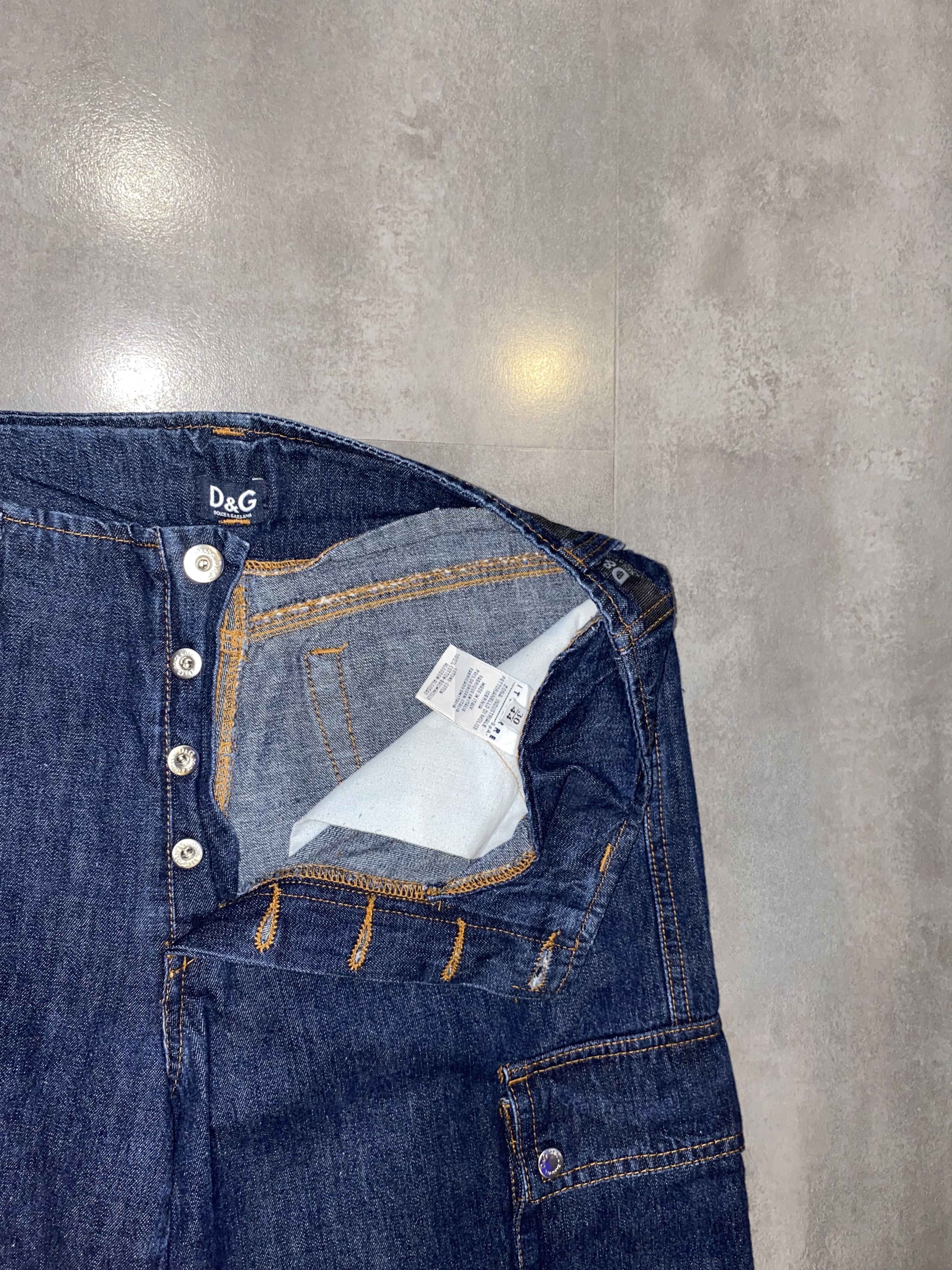 Dolce & Gabbana Dolce & Gabbana Multipocket Work Cargo Denim Pants Size US 30 / EU 46 - 14 Thumbnail