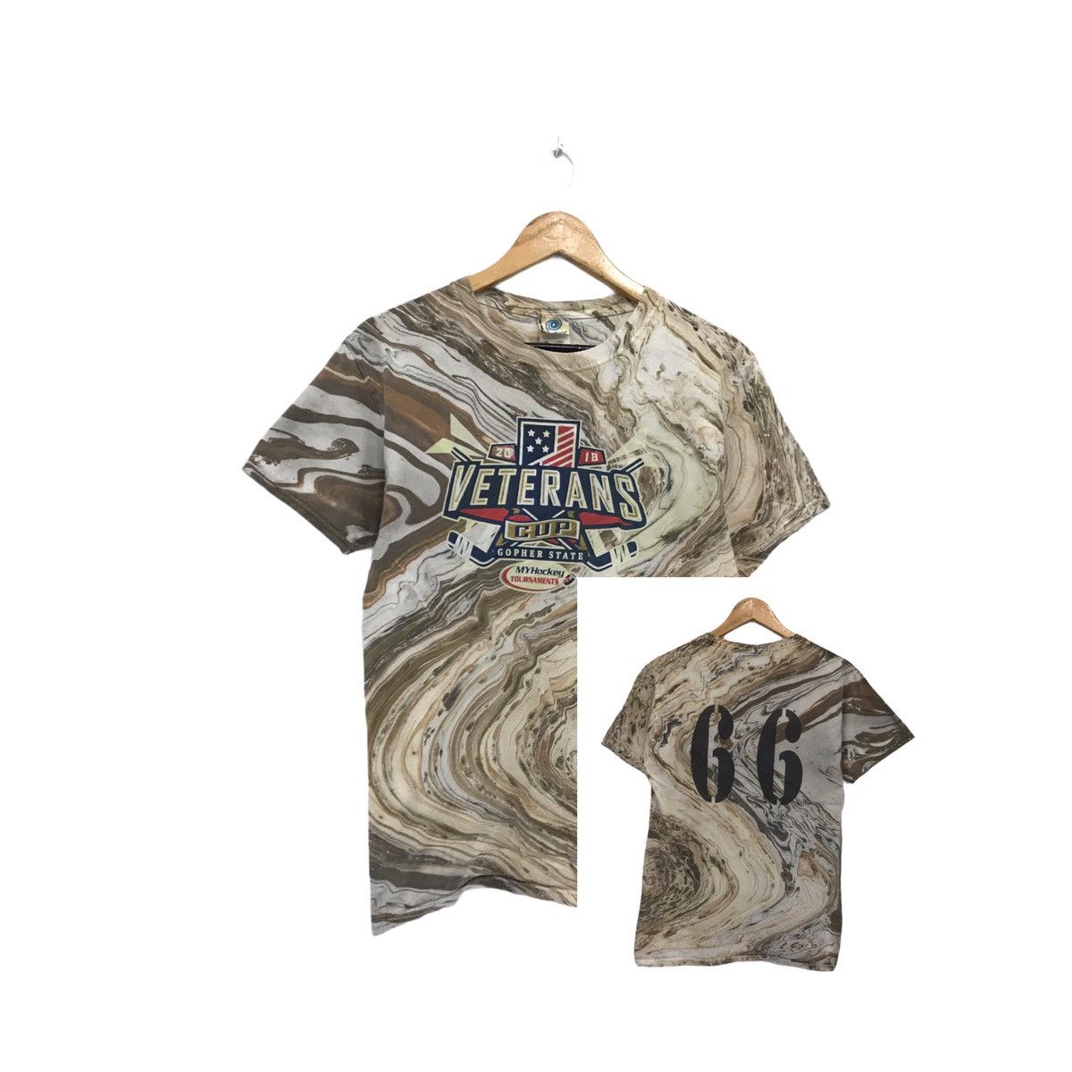 NHL × Sports Specialties Vintage Tie Dye Veterans Hockey Tee Shirt Size US S / EU 44-46 / 1 - 1 Thumbnail