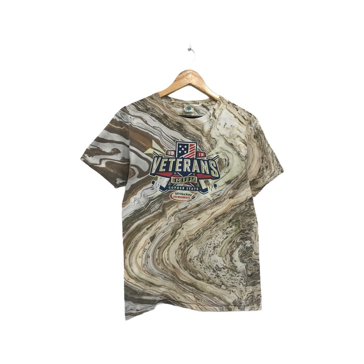NHL × Sports Specialties Vintage Tie Dye Veterans Hockey Tee Shirt Size US S / EU 44-46 / 1 - 2 Thumbnail