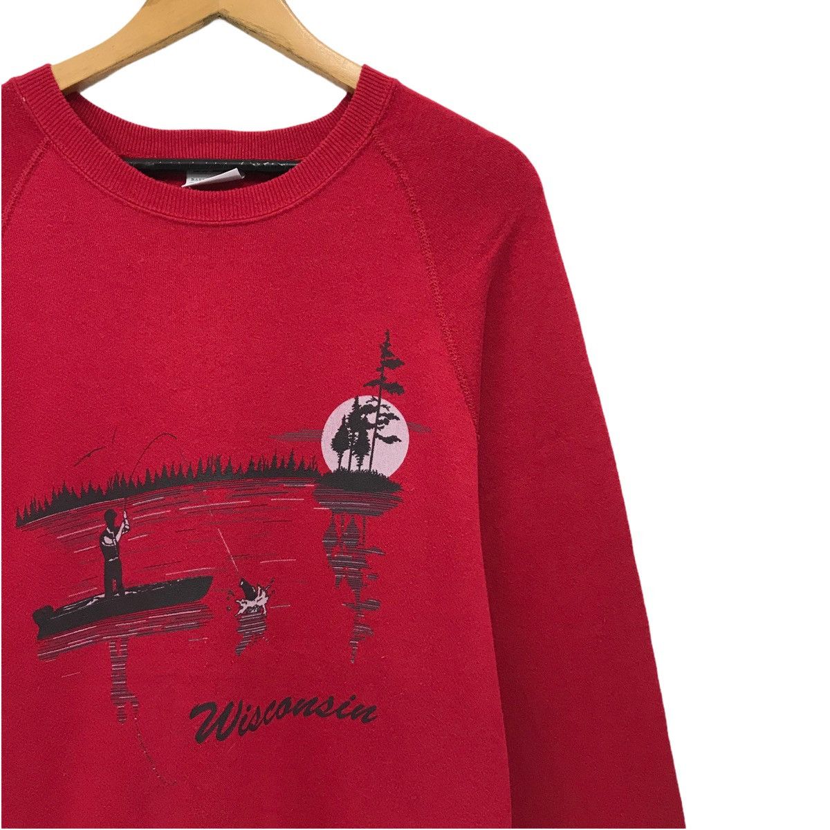 Other Vintage Wisconsin Sweatshirt Big Logo Art Design Size US L / EU 52-54 / 3 - 3 Thumbnail