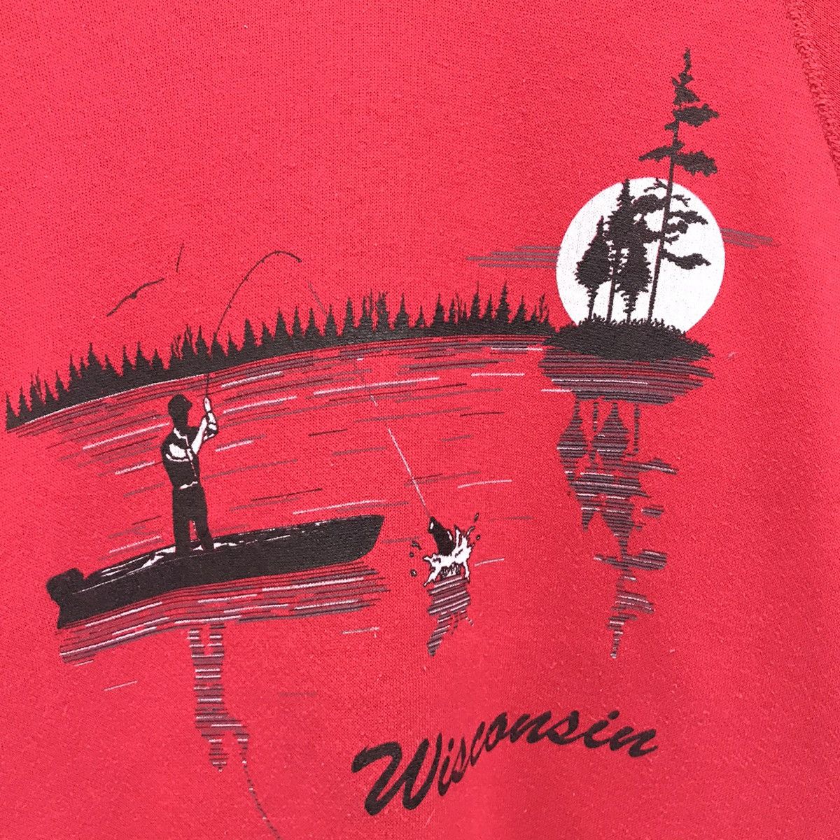 Other Vintage Wisconsin Sweatshirt Big Logo Art Design Size US L / EU 52-54 / 3 - 6 Thumbnail