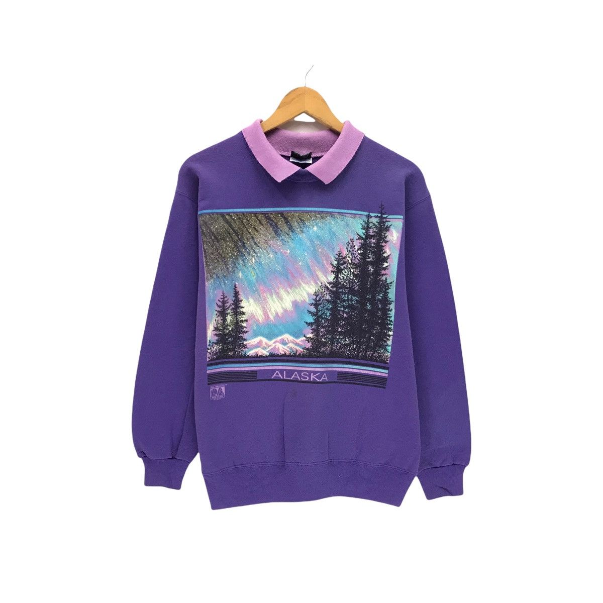 Vintage Vintage Alaska Graphical Nature Sweatshirt Real American Size US M / EU 48-50 / 2 - 1 Thumbnail