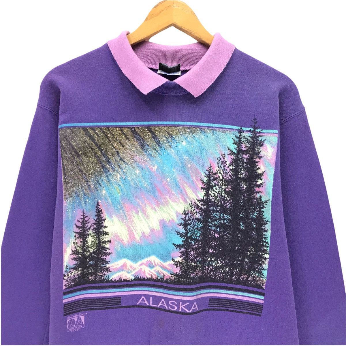 Vintage Vintage Alaska Graphical Nature Sweatshirt Real American Size US M / EU 48-50 / 2 - 2 Thumbnail