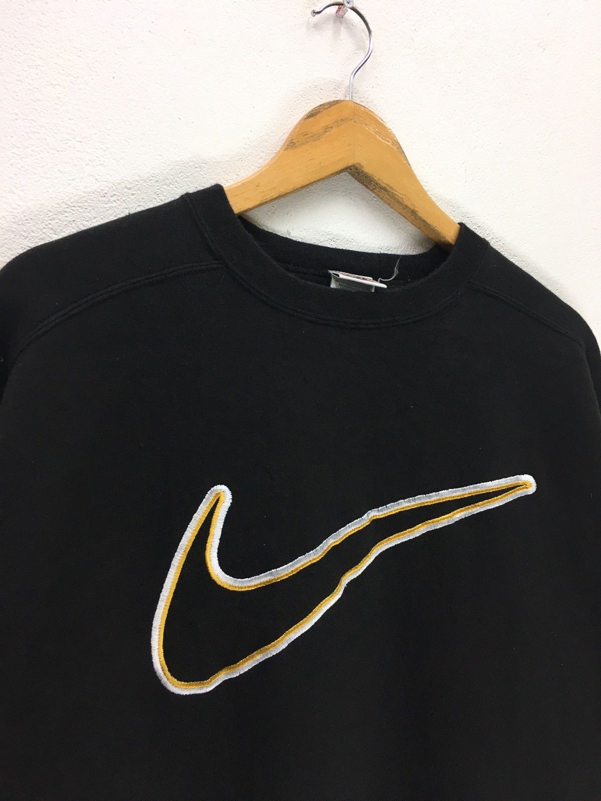 Nike × Vintage Vintage 90s Nike Swoosh Big Logo Sweatshirt Size US M / EU 48-50 / 2 - 3 Thumbnail