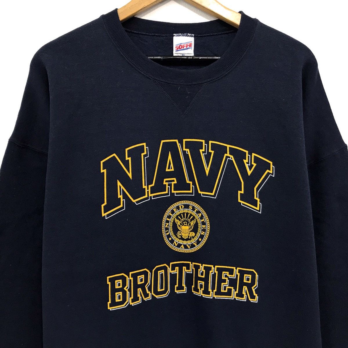 Vintage Vintage United States Navy Sweatshirt Navy Brother SoffeTag Size US L / EU 52-54 / 3 - 2 Thumbnail