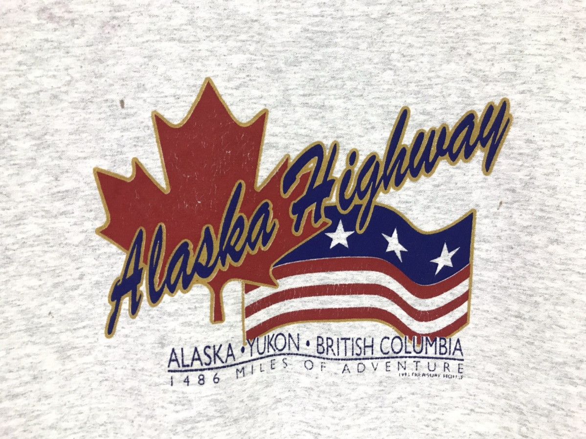 Vintage Vintage Alaska Highway Big Logo Sweatshirt Size US L / EU 52-54 / 3 - 3 Thumbnail