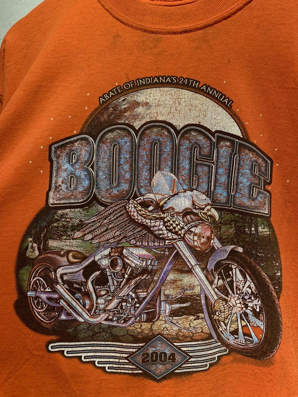 Vintage *RARE* Vintage 2004 Boogie Biker Rally Motorcycle T-Shirt L Size US L / EU 52-54 / 3 - 3 Thumbnail