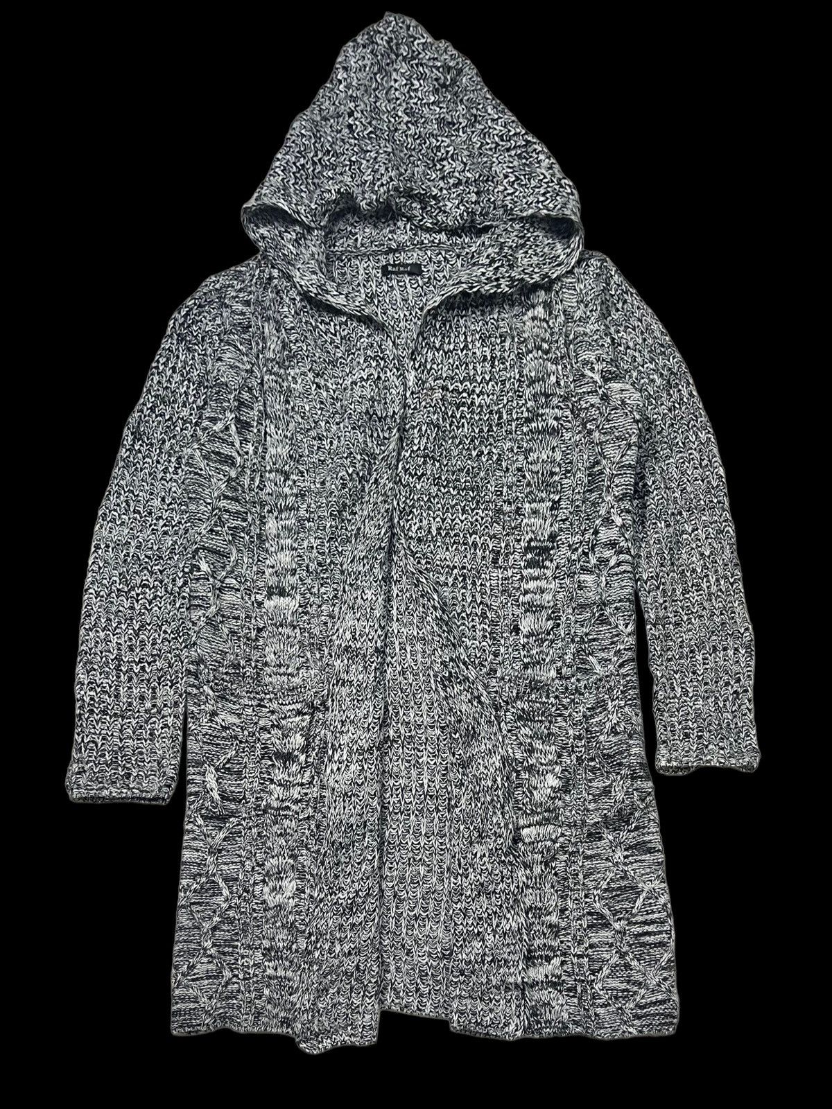 Raf by Raf Simons VINTAGE RAF RAF HOODIES LONG CARDIGAN KNITWEAR Size M / US 6-8 / IT 42-44 - 10 Thumbnail