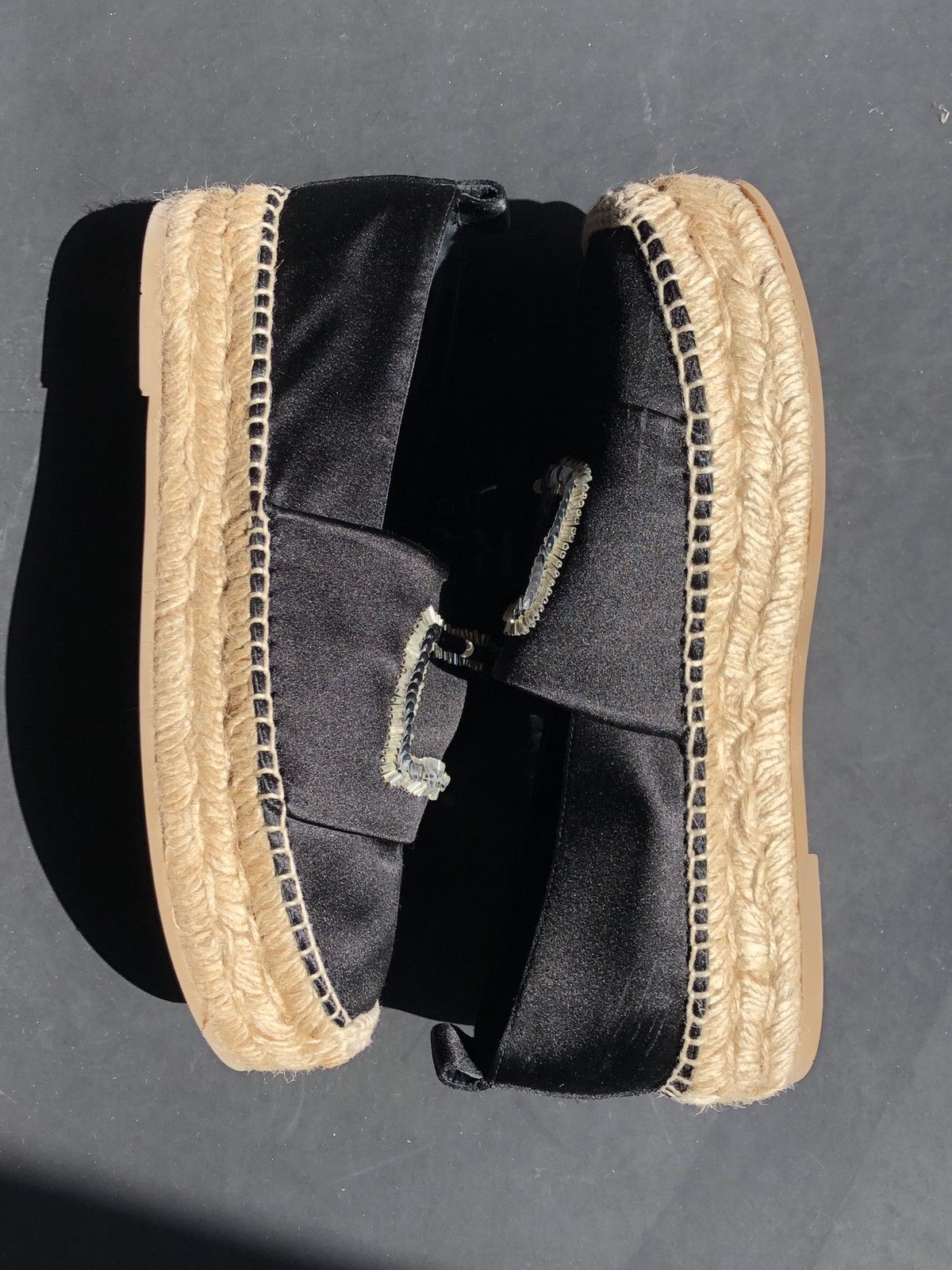 Roger Vivier Roger Vivier Black Sequin Embellished Espadrilles Size 6.5 Size US 6.5 / IT 36.5 - 4 Thumbnail