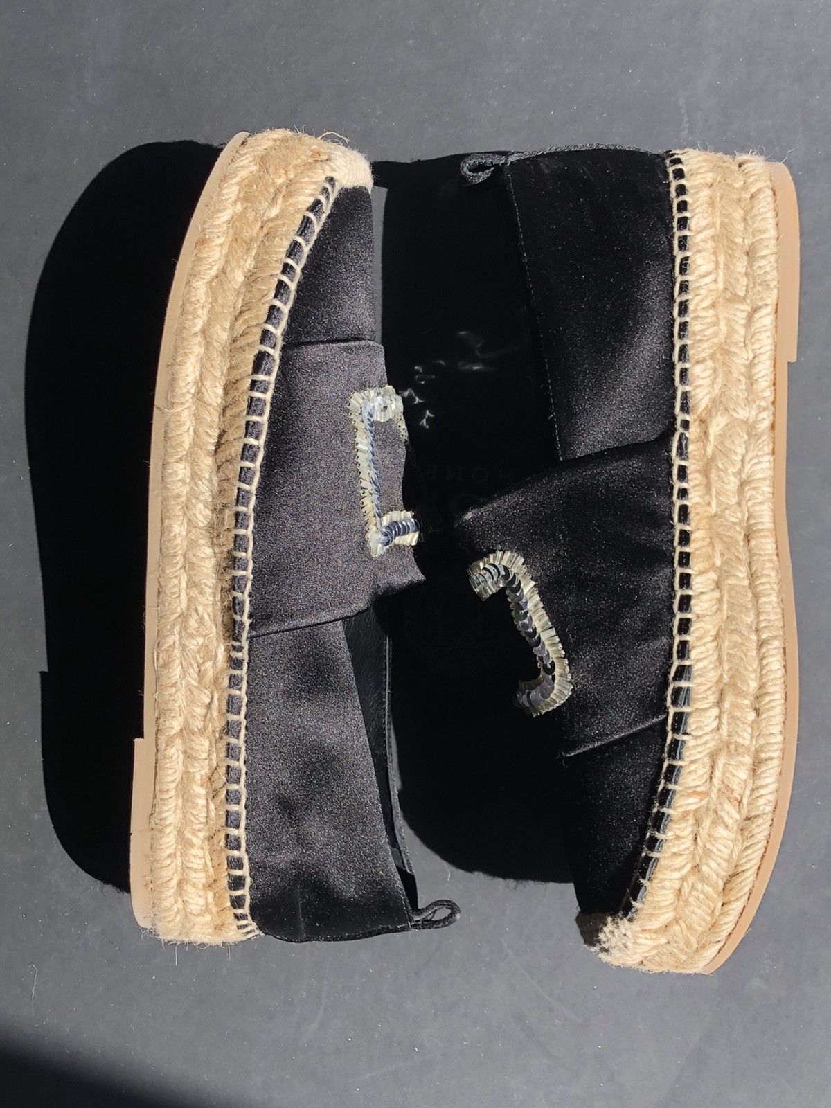 Roger Vivier Roger Vivier Black Sequin Embellished Espadrilles Size 6.5 Size US 6.5 / IT 36.5 - 3 Thumbnail