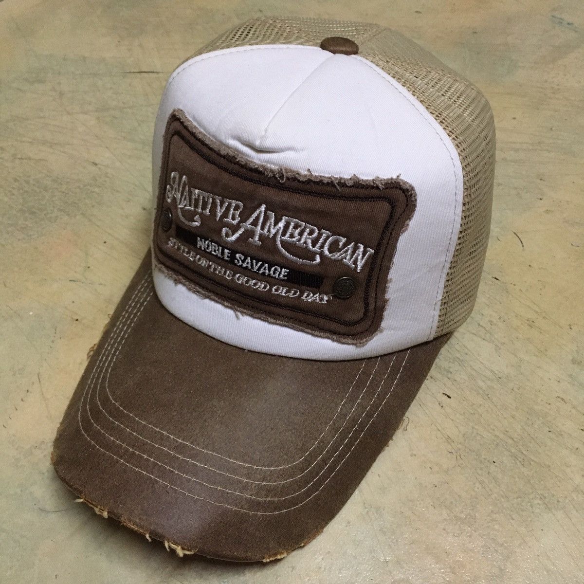 Japanese Brand Native American Noble Savage Trucker Cap Hat Size ONE SIZE - 2 Thumbnail