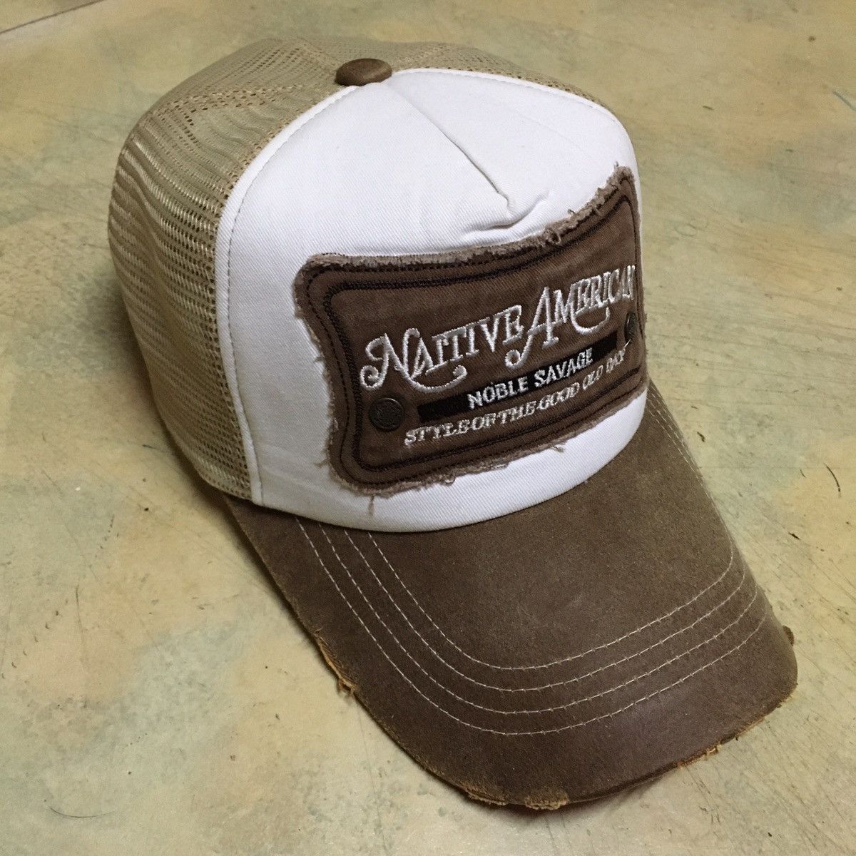 Japanese Brand Native American Noble Savage Trucker Cap Hat Size ONE SIZE - 4 Thumbnail