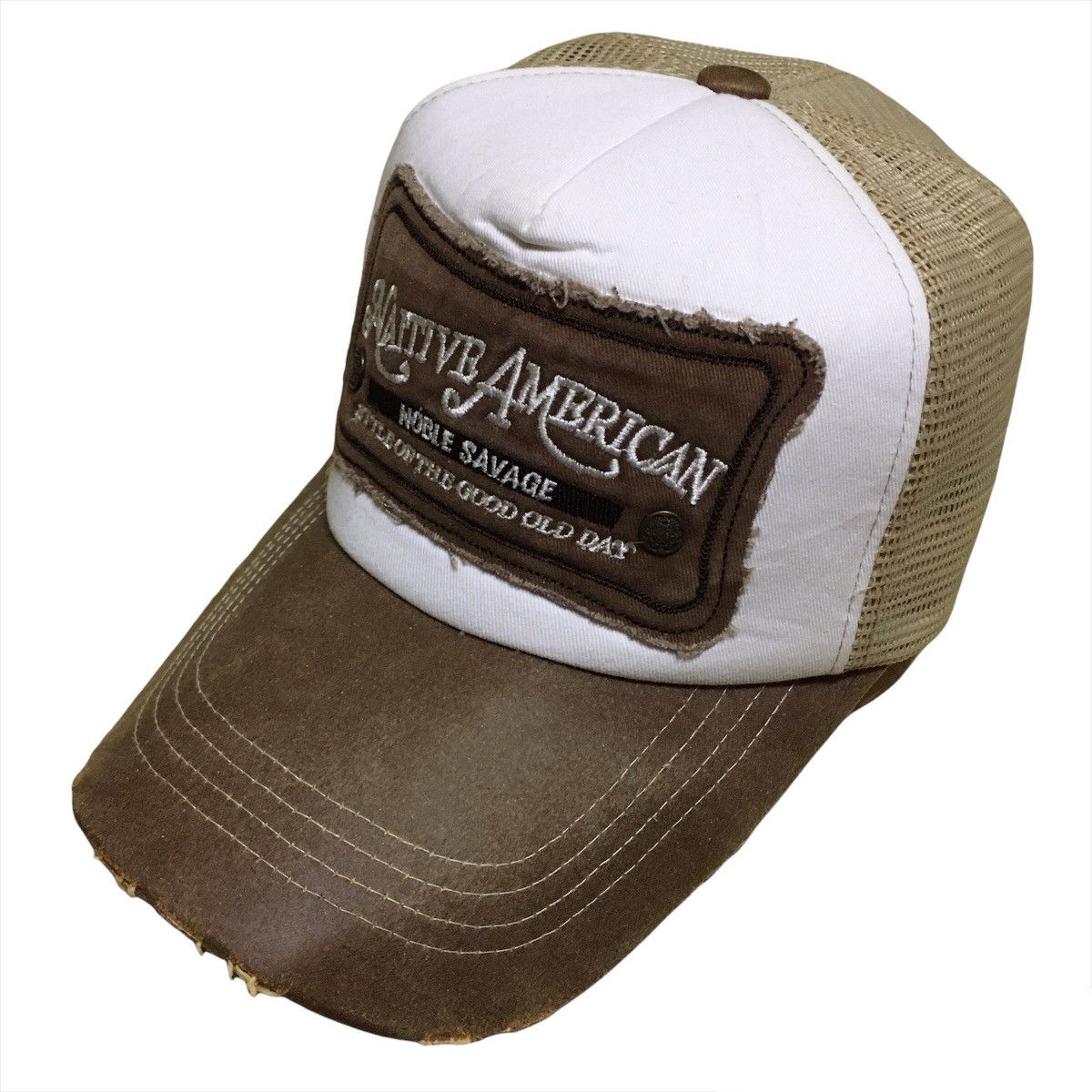 Japanese Brand Native American Noble Savage Trucker Cap Hat Size ONE SIZE - 1 Thumbnail