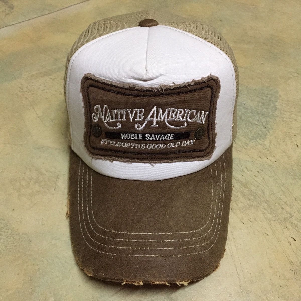 Japanese Brand Native American Noble Savage Trucker Cap Hat Size ONE SIZE - 3 Thumbnail