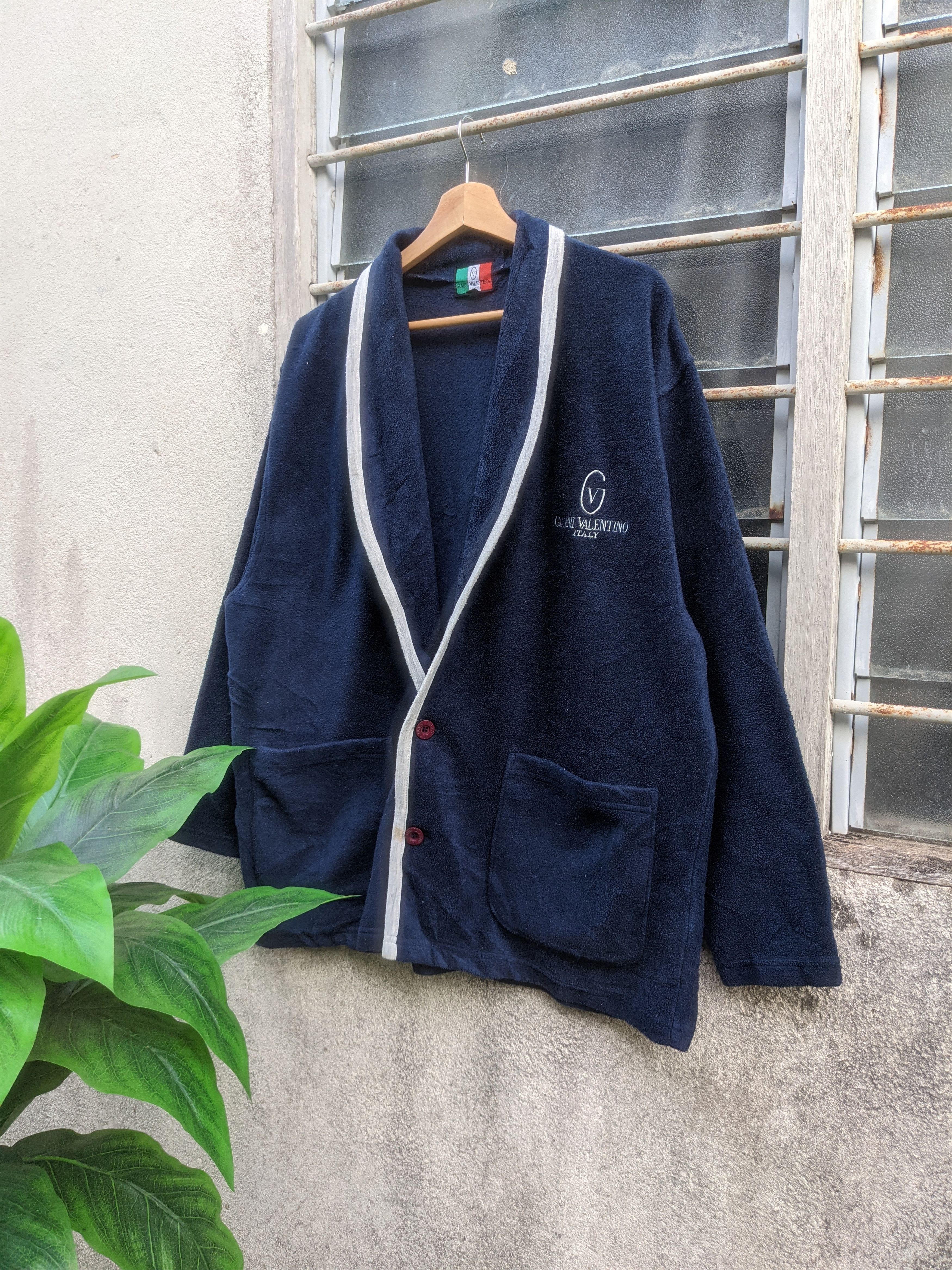 Japanese Brand × Valentino ⚡️Steals⚡️ Vintage Gianni Valentino Fleece Cardigan Size US M / EU 48-50 / 2 - 1 Thumbnail