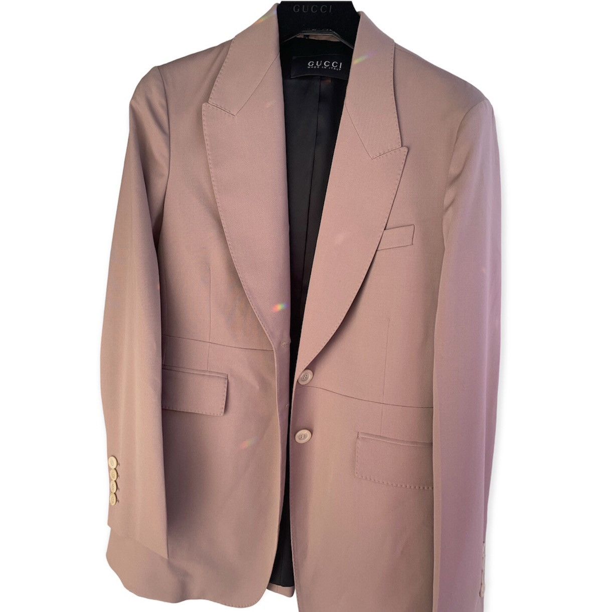 Gucci Gucci by Tom Ford Beige Two Button Blazer Jacket Size 46R - 3 Thumbnail