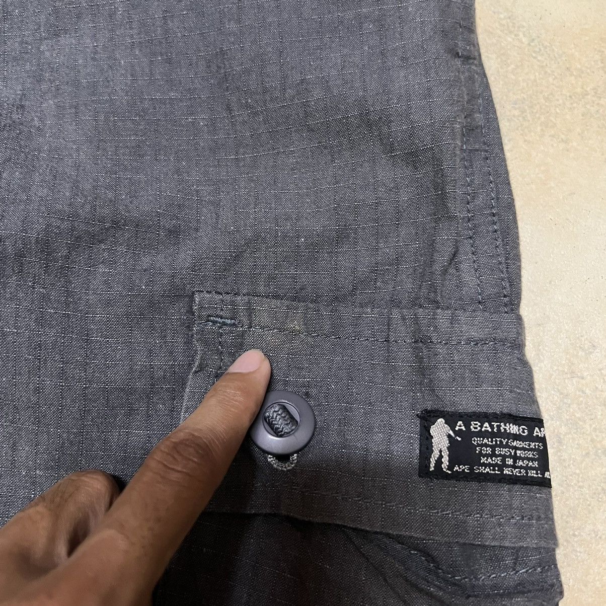 Bape Bathing Ape Bape Cargo Multipockets Tactical Style Pants Size US 27 - 6 Thumbnail
