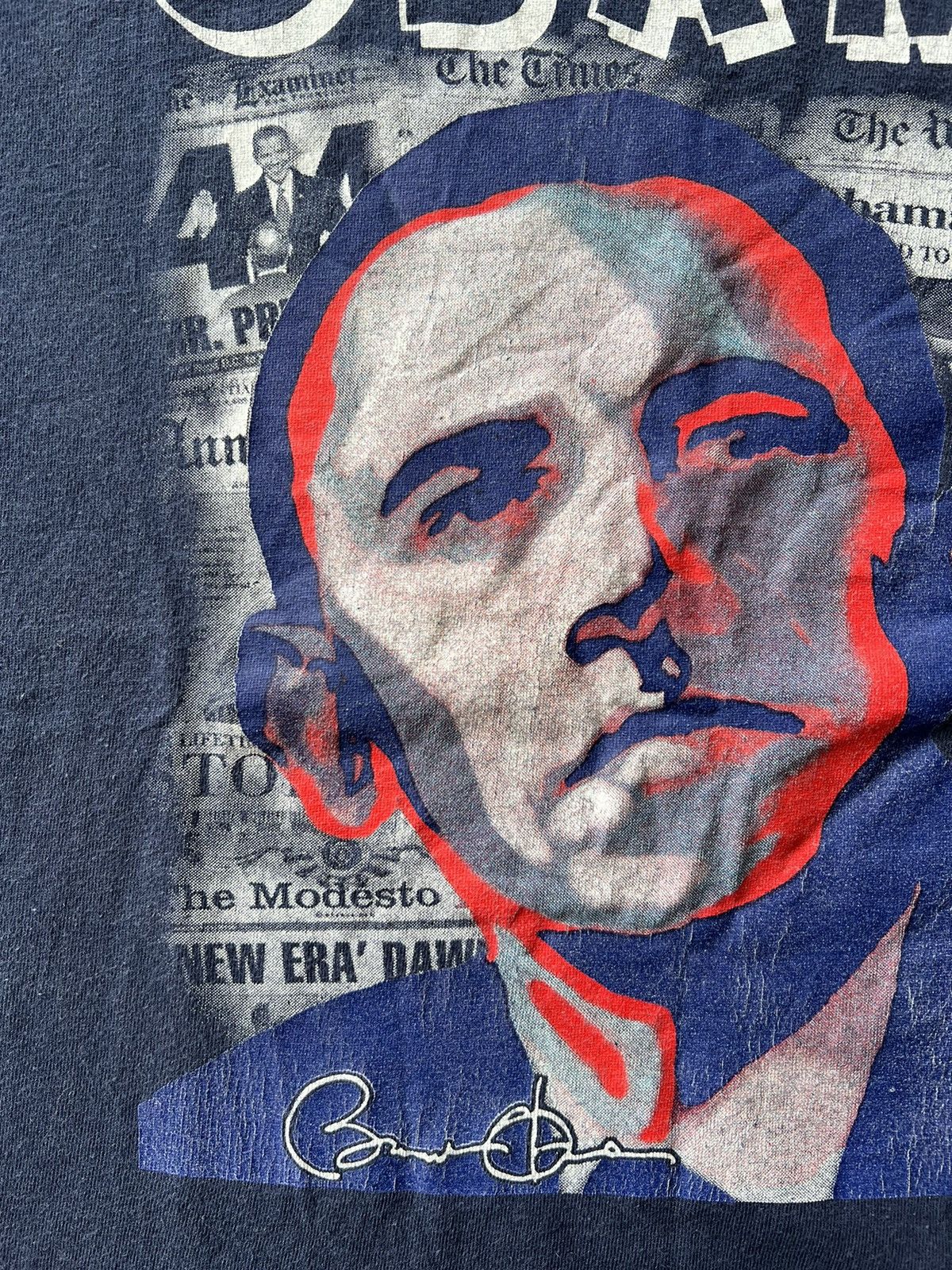 Vintage Vintage 2000s Obama Democrat President USA Navy Tee Size US L / EU 52-54 / 3 - 4 Thumbnail