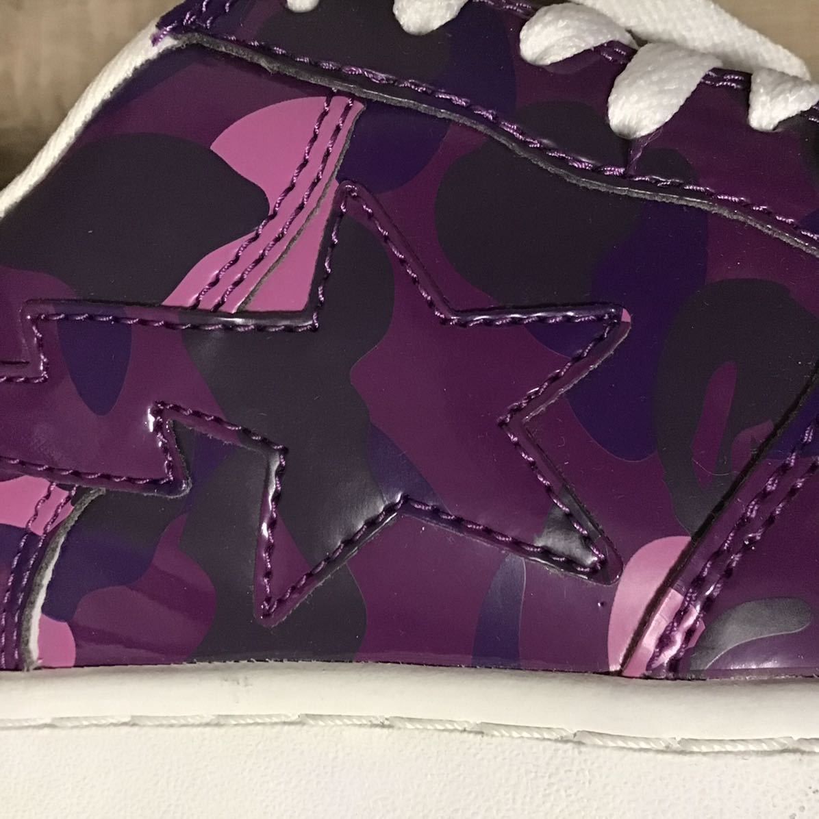 Bape Purple camo BAPESTA patent sneakers BAPE STA APE Size US 9 / EU 42 - 7 Thumbnail