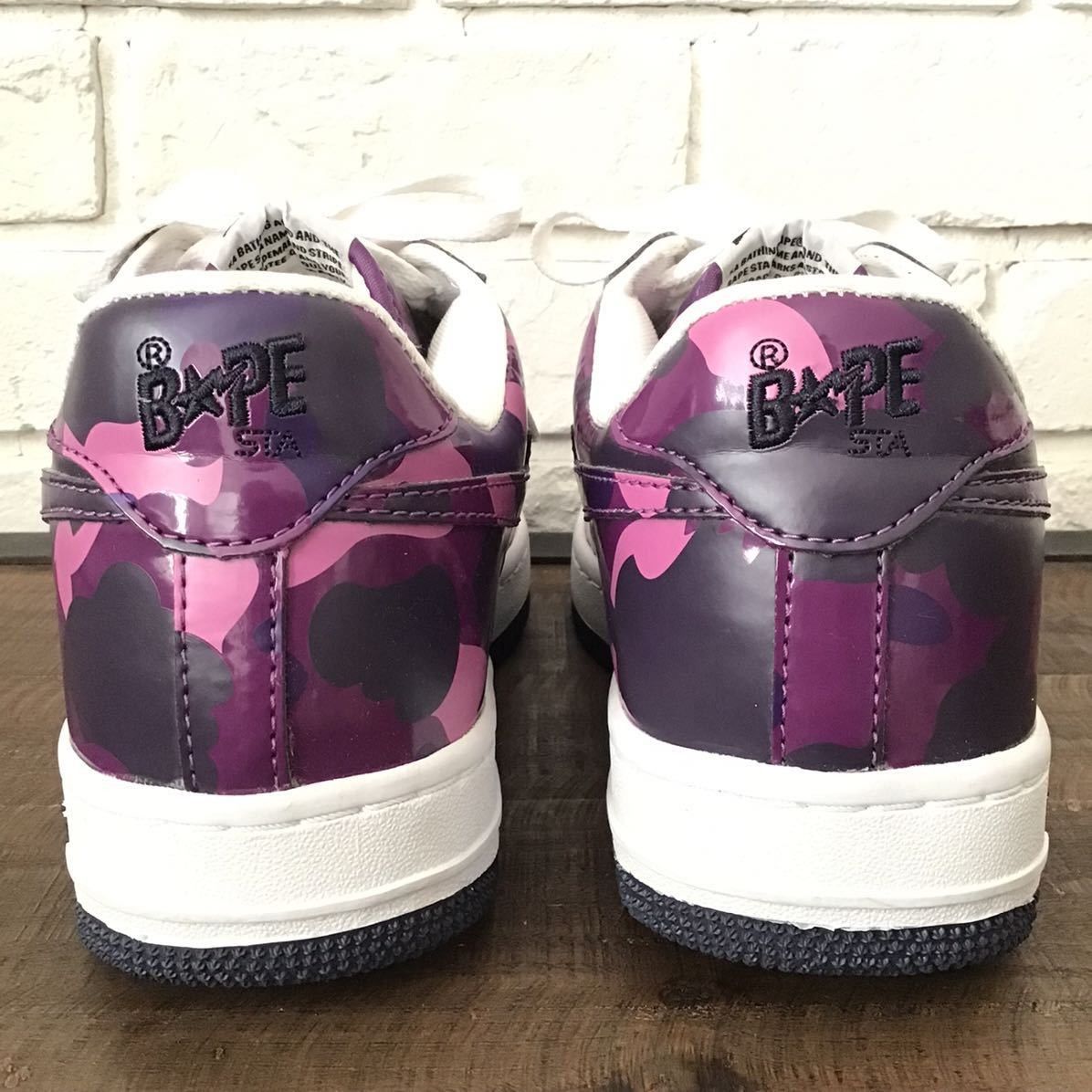 Bape Purple camo BAPESTA patent sneakers BAPE STA APE Size US 9 / EU 42 - 5 Thumbnail