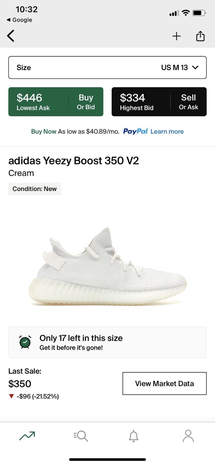 Adidas × Kanye West Yeezy Boost 350 V2 Triple White nwb (DS) Size US 13 / EU 46 - 10 Thumbnail