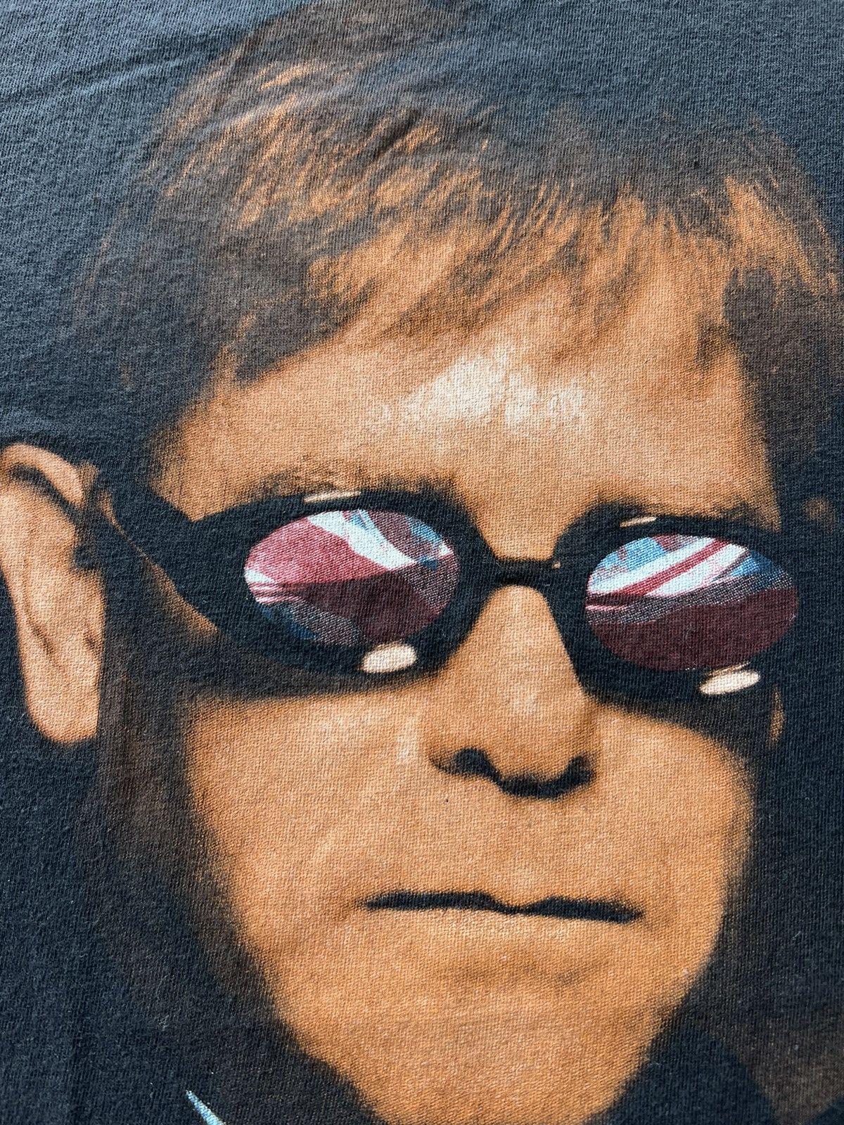 Band Tees Vintage 1998 Elton John Billy Joel Face to Face Black Tee Size US M / EU 48-50 / 2 - 4 Thumbnail