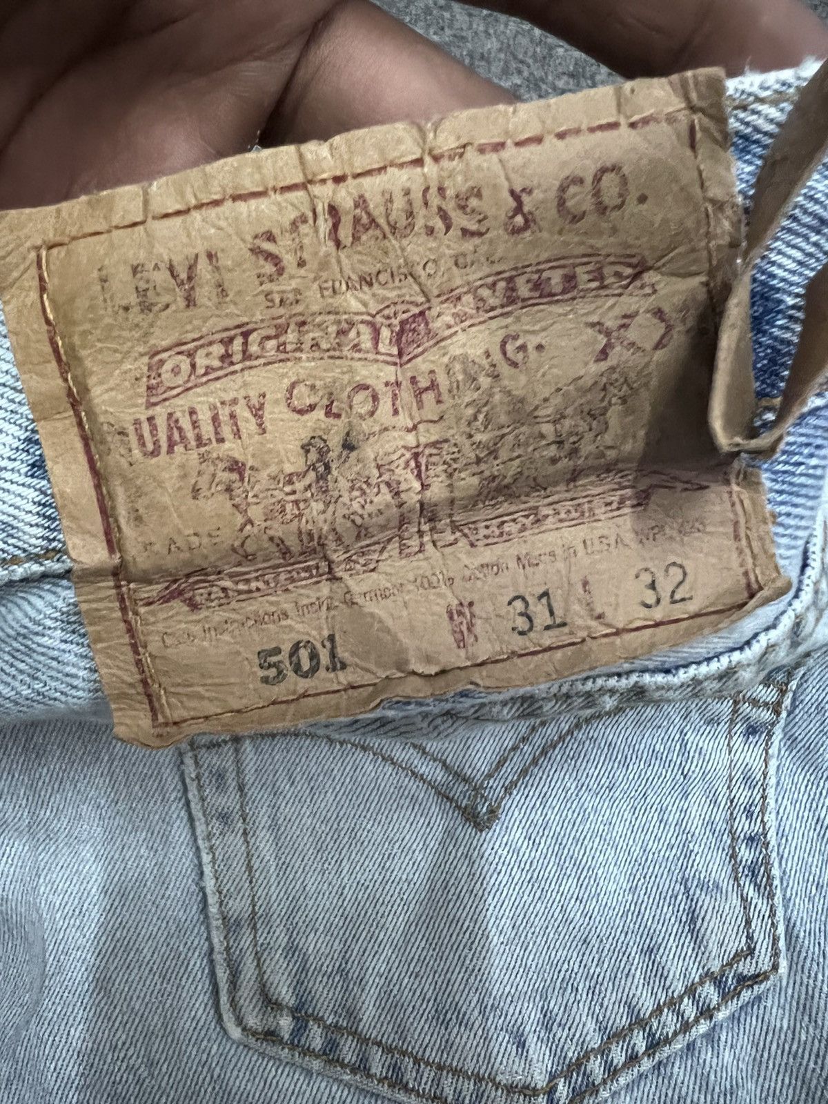 Levi's × Levi's Vintage Clothing × Vintage VINTAGE 90’s LEVIS 501 WASHER KURT COBAIN Size US 30 / EU 46 - 5 Thumbnail