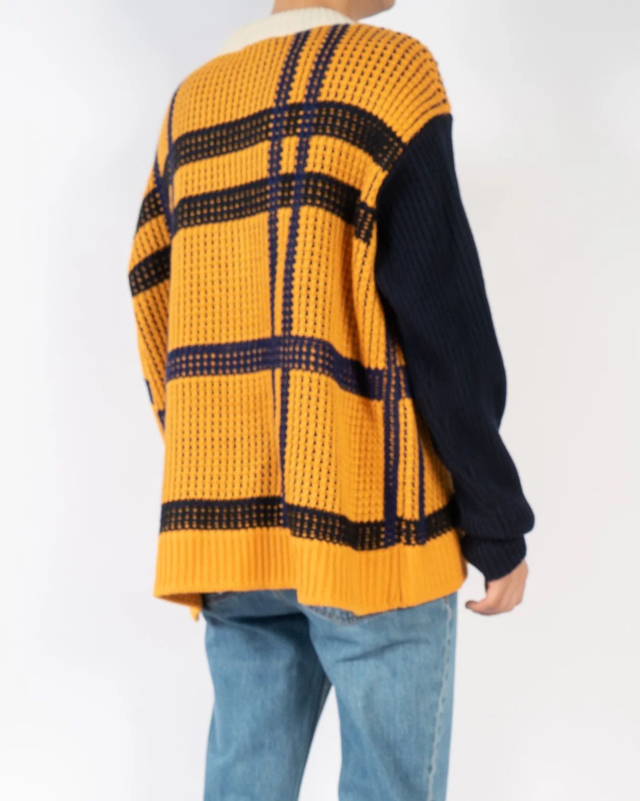 Calvin Klein 205W39NYC × Raf Simons Orange Asymmetric Cable Knit Size US L / EU 52-54 / 3 - 9 Thumbnail