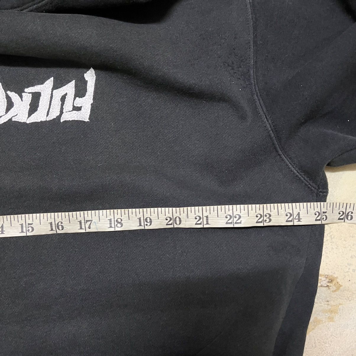 Fucking Awesome Fucking Awesome Inverted Distressed Hoodie Size US L / EU 52-54 / 3 - 16 Thumbnail