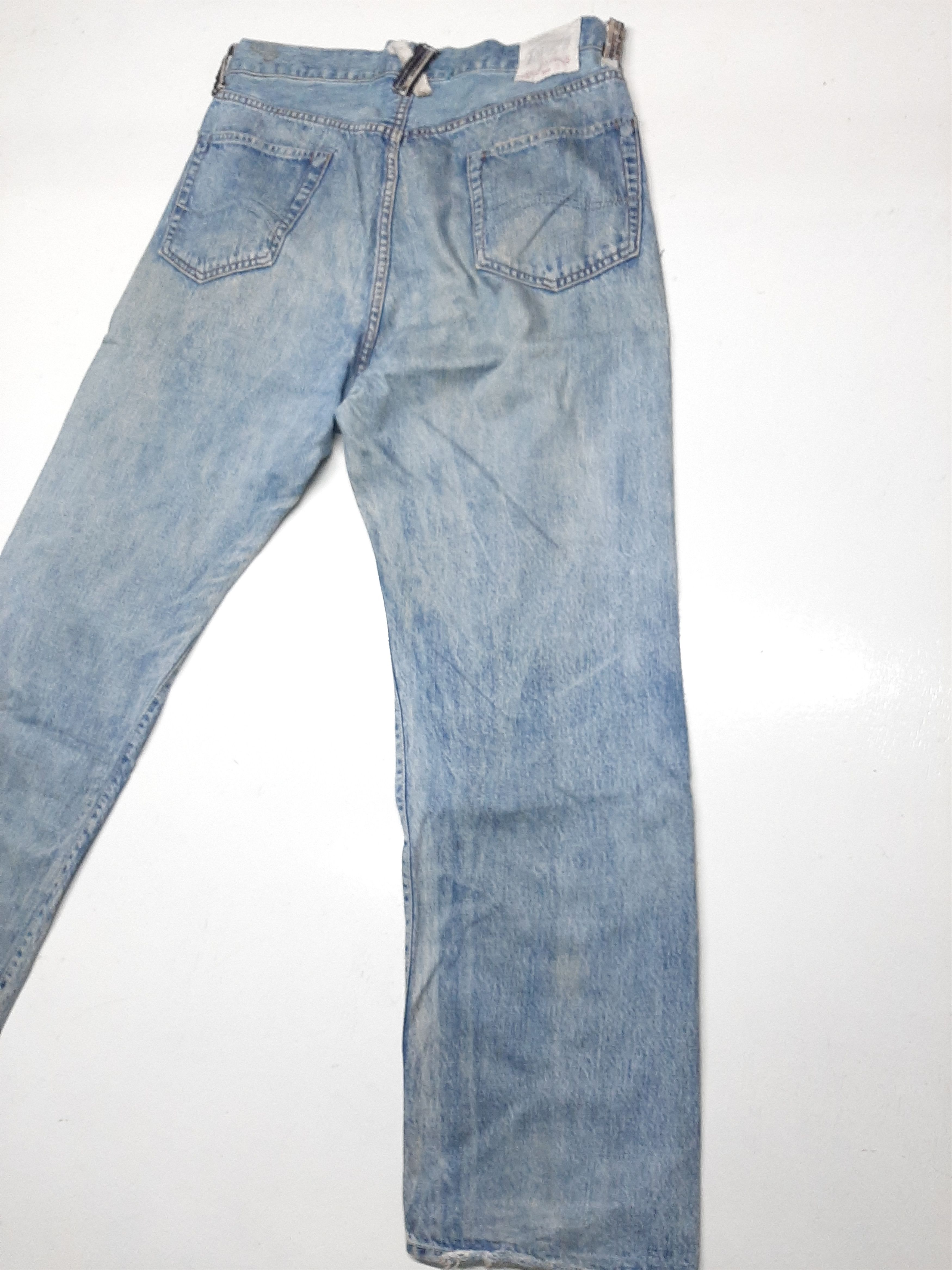 Japanese Brand × Salvage TOUGH DISTRESSED SELVEDGE DENIM JAPAN Size US 32 / EU 48 - 9 Thumbnail