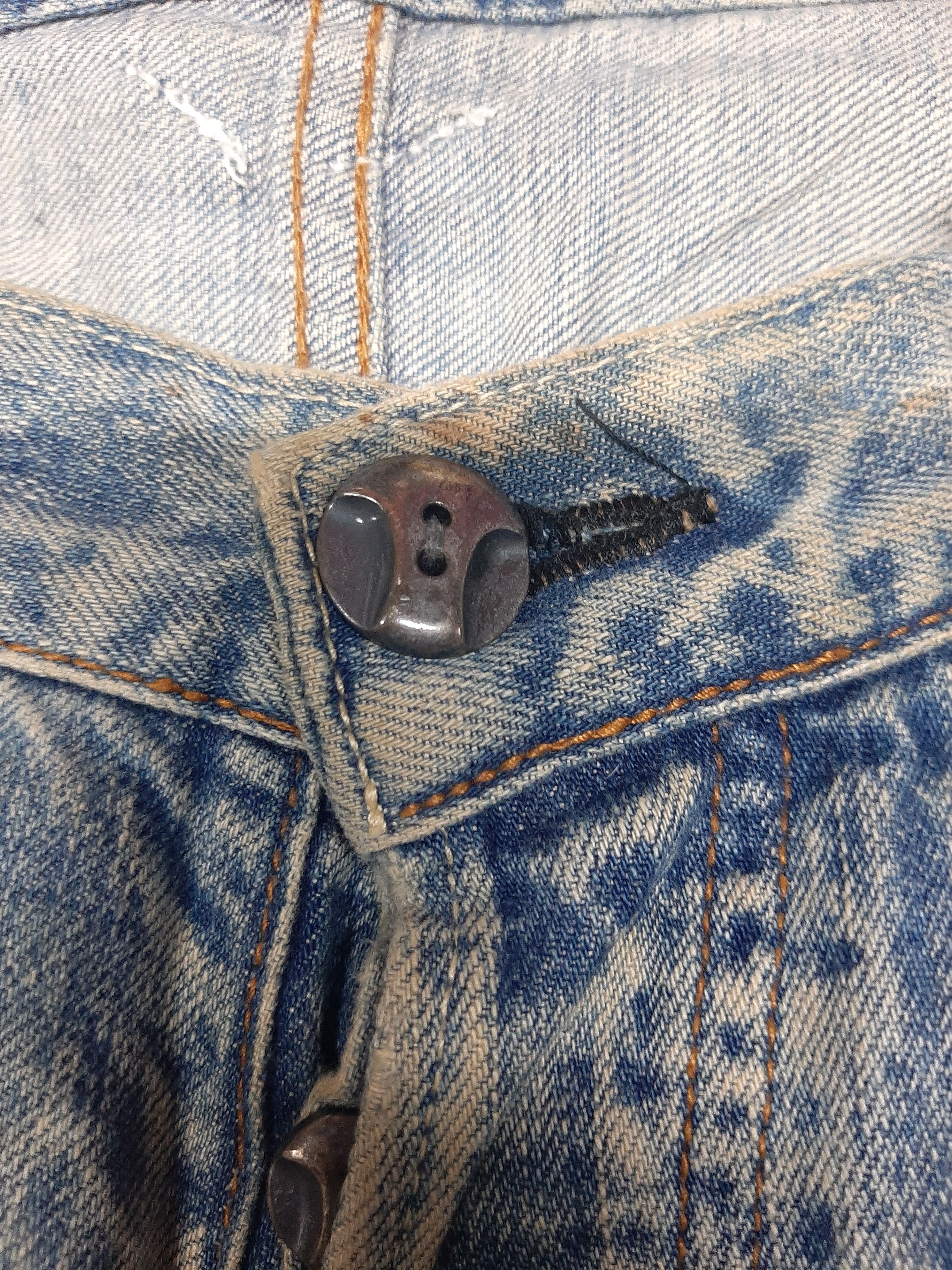 Japanese Brand × Salvage TOUGH DISTRESSED SELVEDGE DENIM JAPAN Size US 32 / EU 48 - 7 Thumbnail