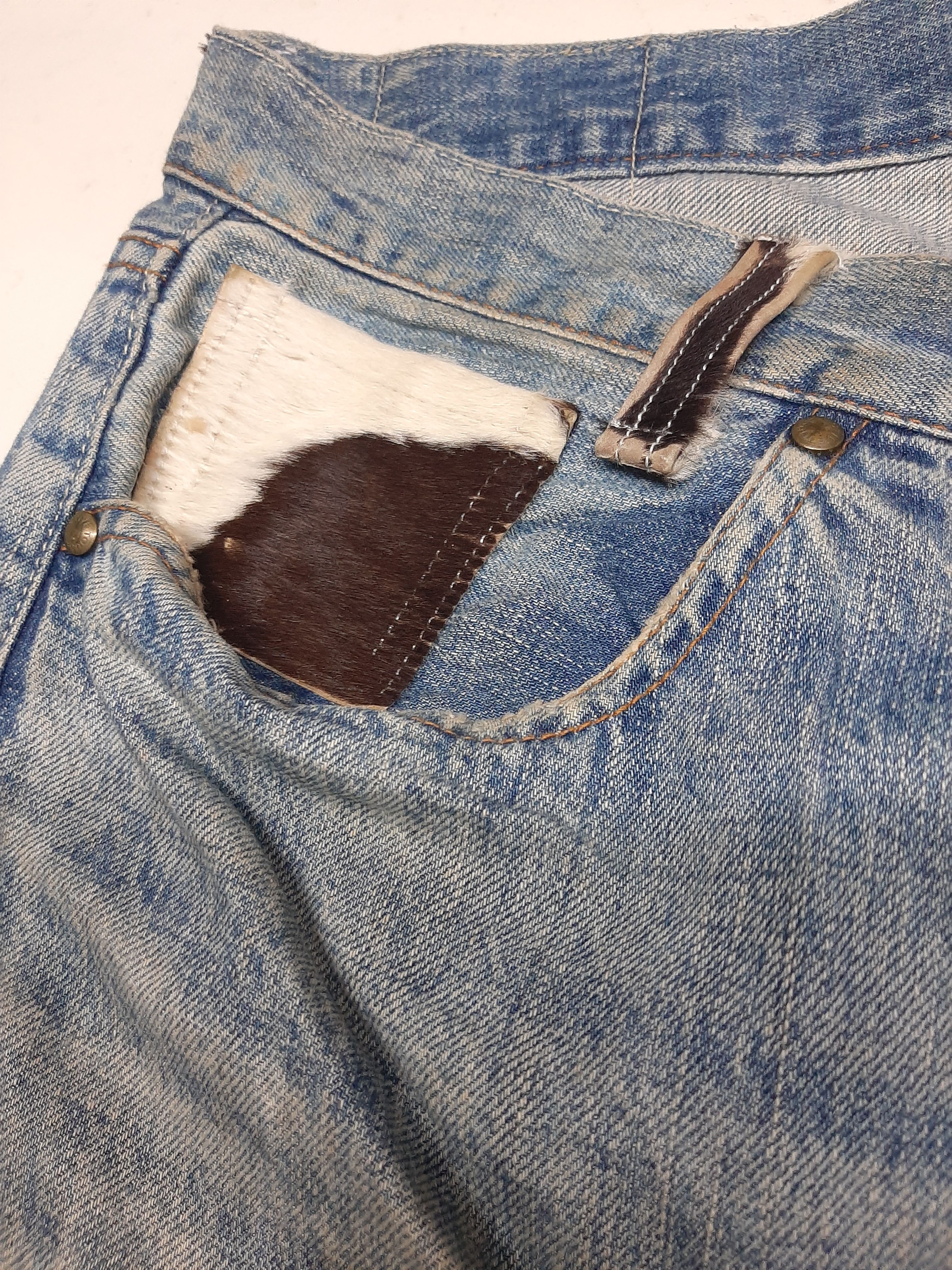 Japanese Brand × Salvage TOUGH DISTRESSED SELVEDGE DENIM JAPAN Size US 32 / EU 48 - 6 Thumbnail