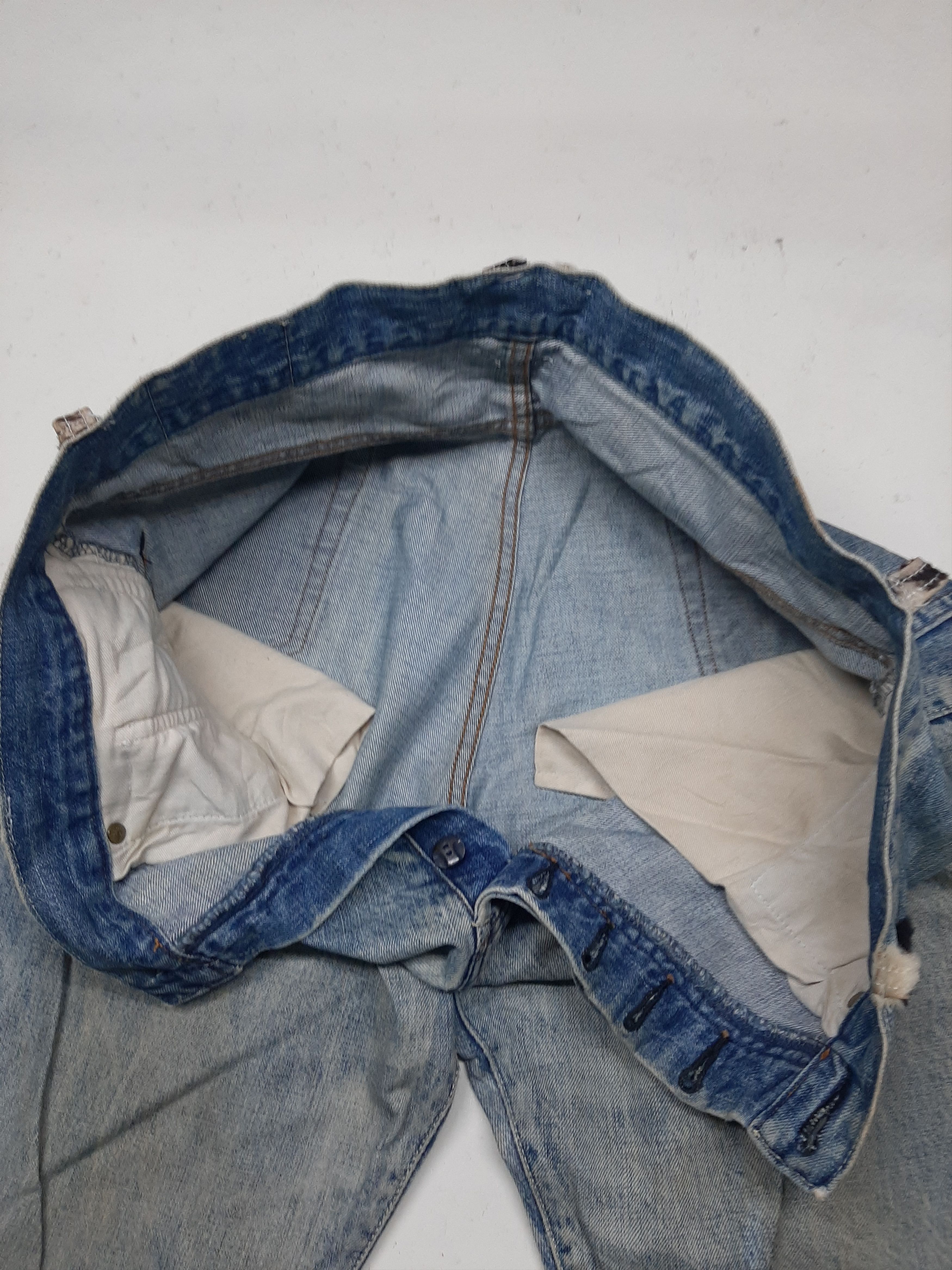 Japanese Brand × Salvage TOUGH DISTRESSED SELVEDGE DENIM JAPAN Size US 32 / EU 48 - 13 Thumbnail