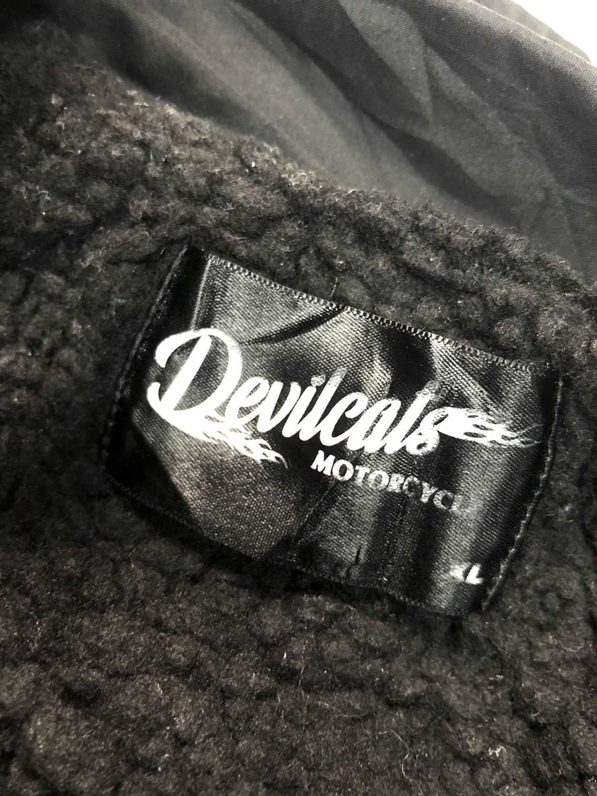 Vintage VINTAGE DEVILCATS BLACK MOTORCYCLE LIGHT JACKET Size US XL / EU 56 / 4 - 5 Thumbnail