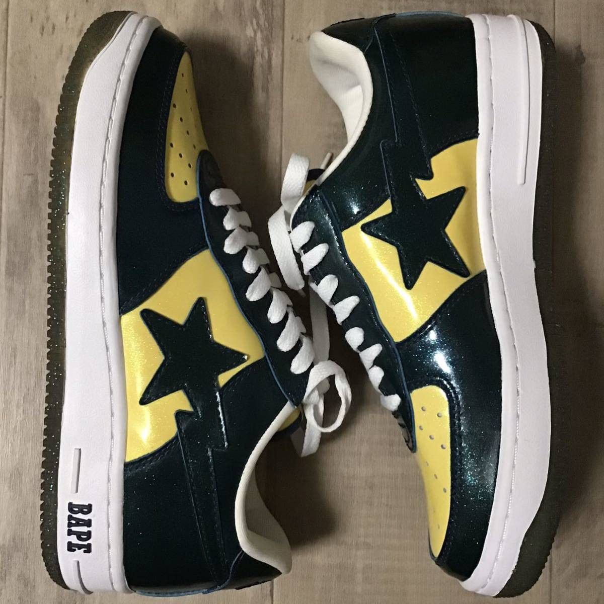 Bape × Nigo Glitter BAPESTA sneakers a bathing ape BAPE STA shoes NIGO Size US 8 / EU 41 - 2 Thumbnail