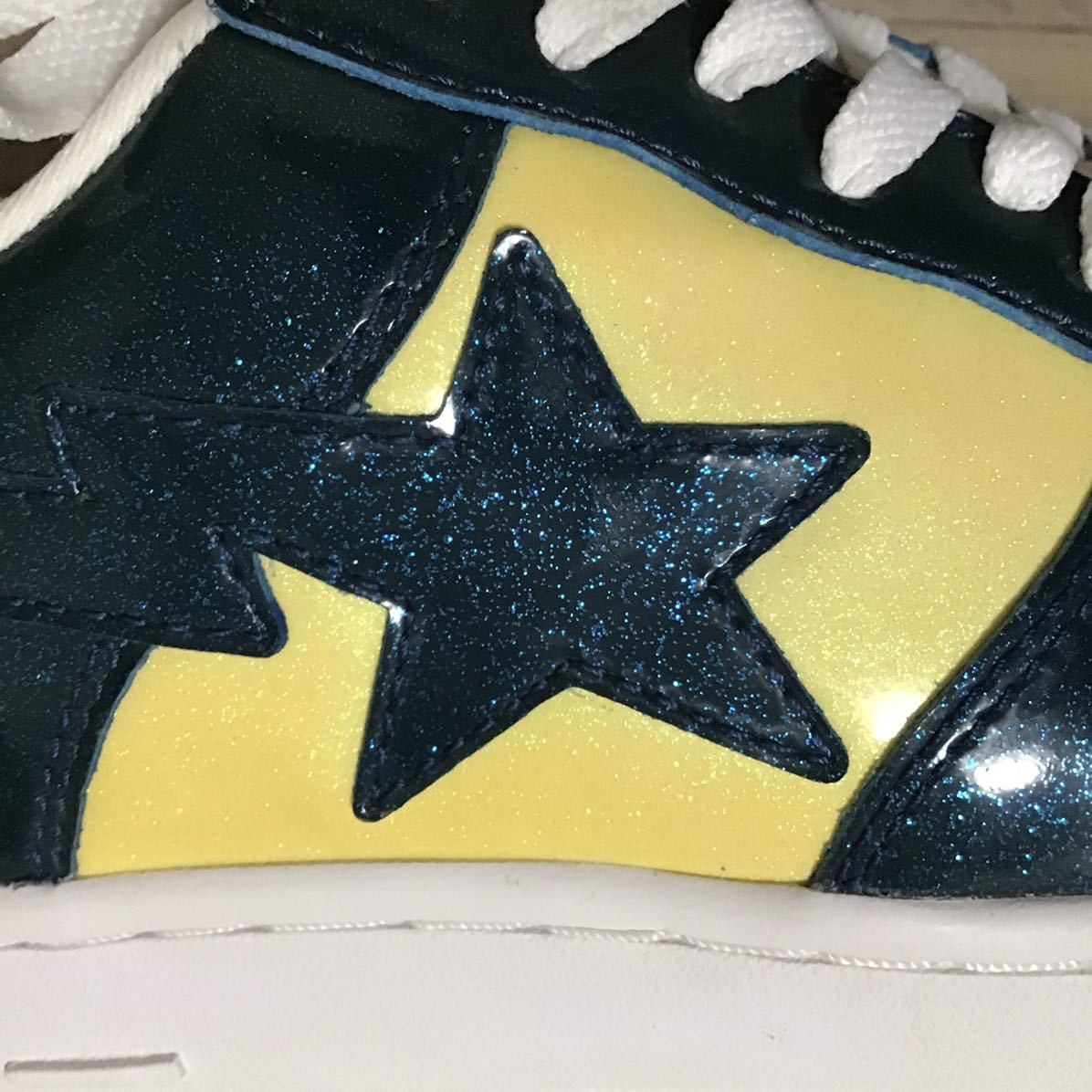 Bape × Nigo Glitter BAPESTA sneakers a bathing ape BAPE STA shoes NIGO Size US 8 / EU 41 - 7 Thumbnail